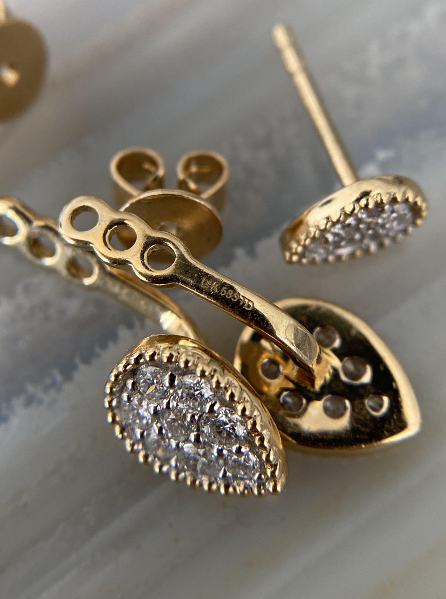 Diamond Jacket Earrings