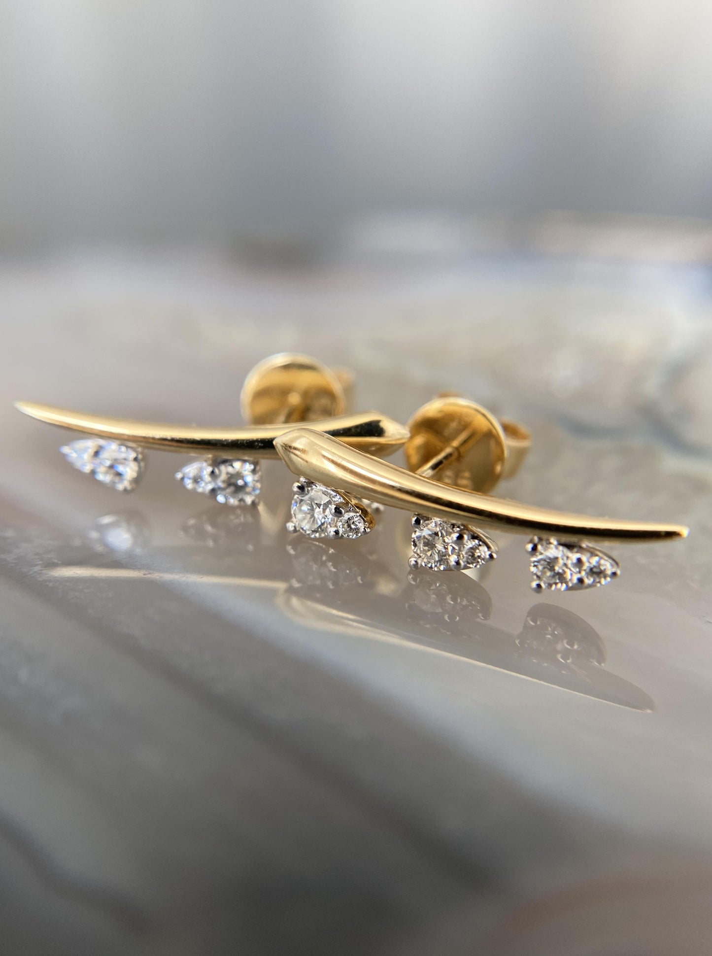 Diamond Bar Studs