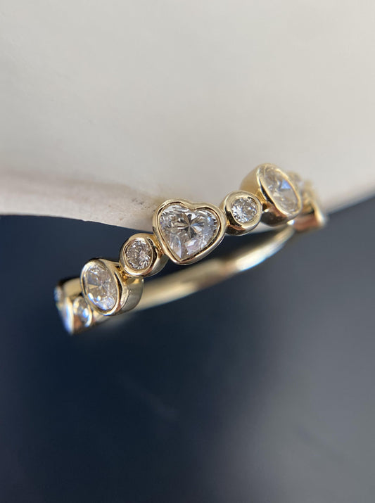 Multi Bezel Diamond Band