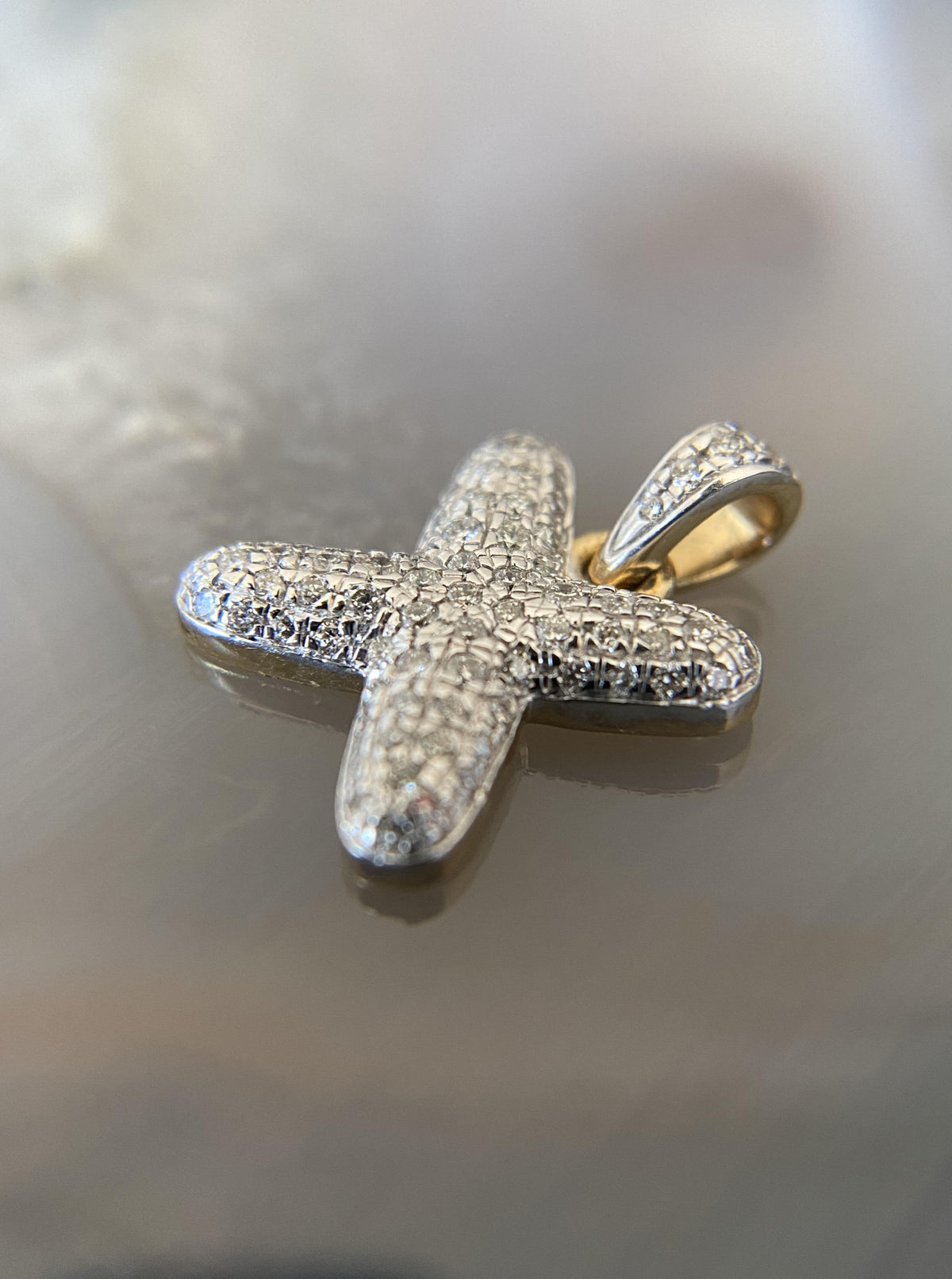Letter "X" Diamond Charm