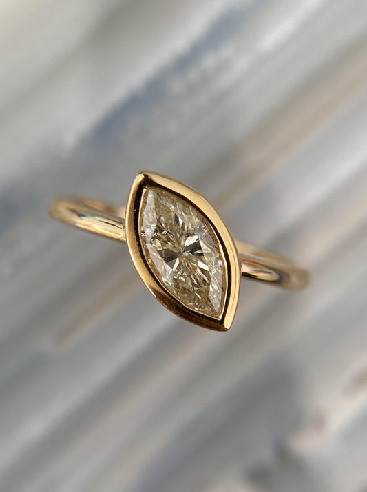Marquise Bezel Diamond Ring