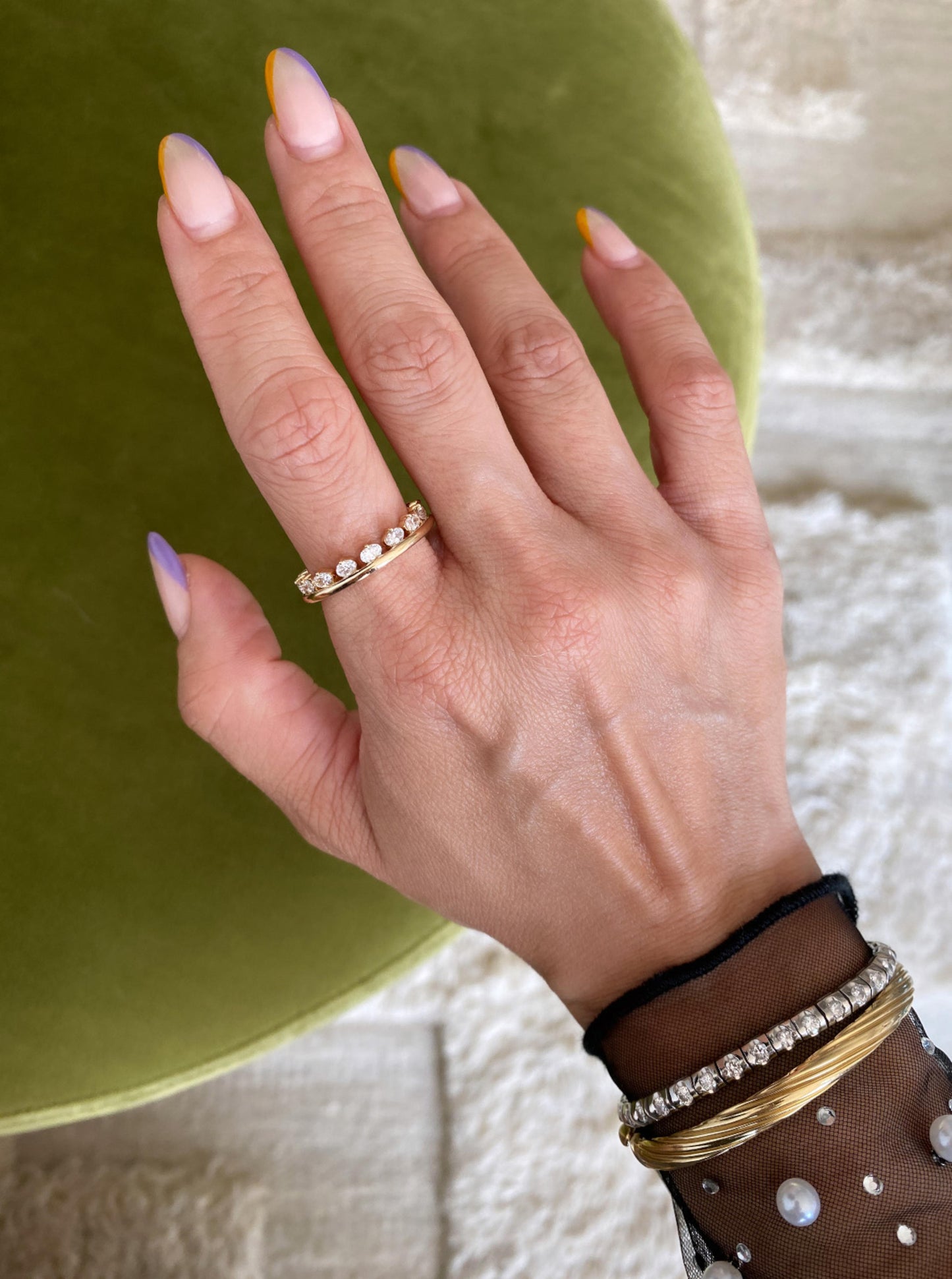 Eternity Oval Lab Diamond Band