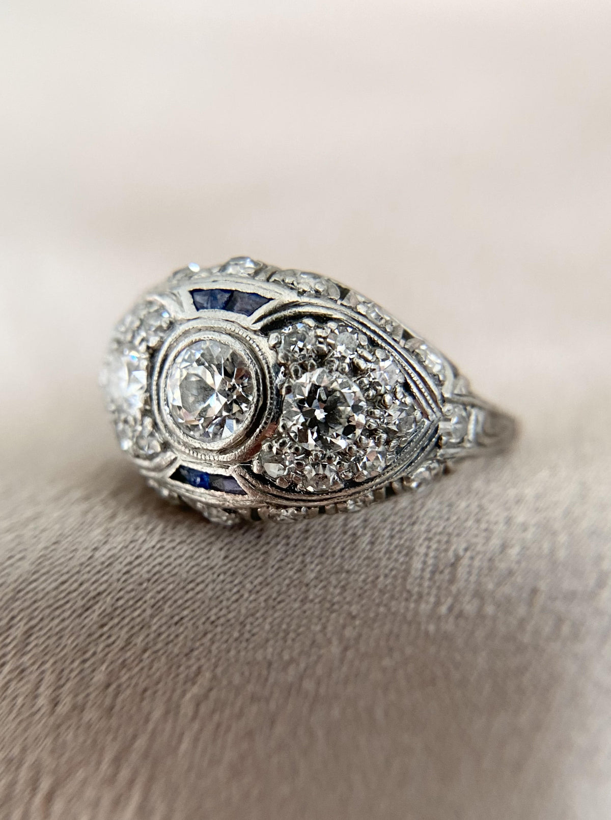 Art Deco Diamond Dome Ring