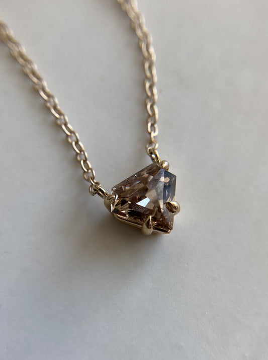 Brown Diamond Pendant Necklace