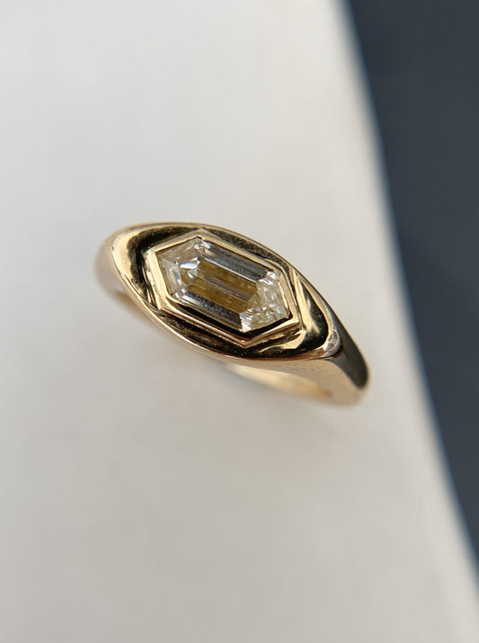 Hexagon Signet Ring