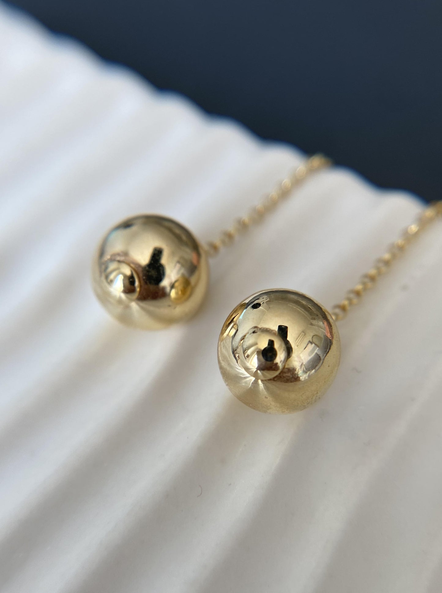 Double Ball Dangle Earring