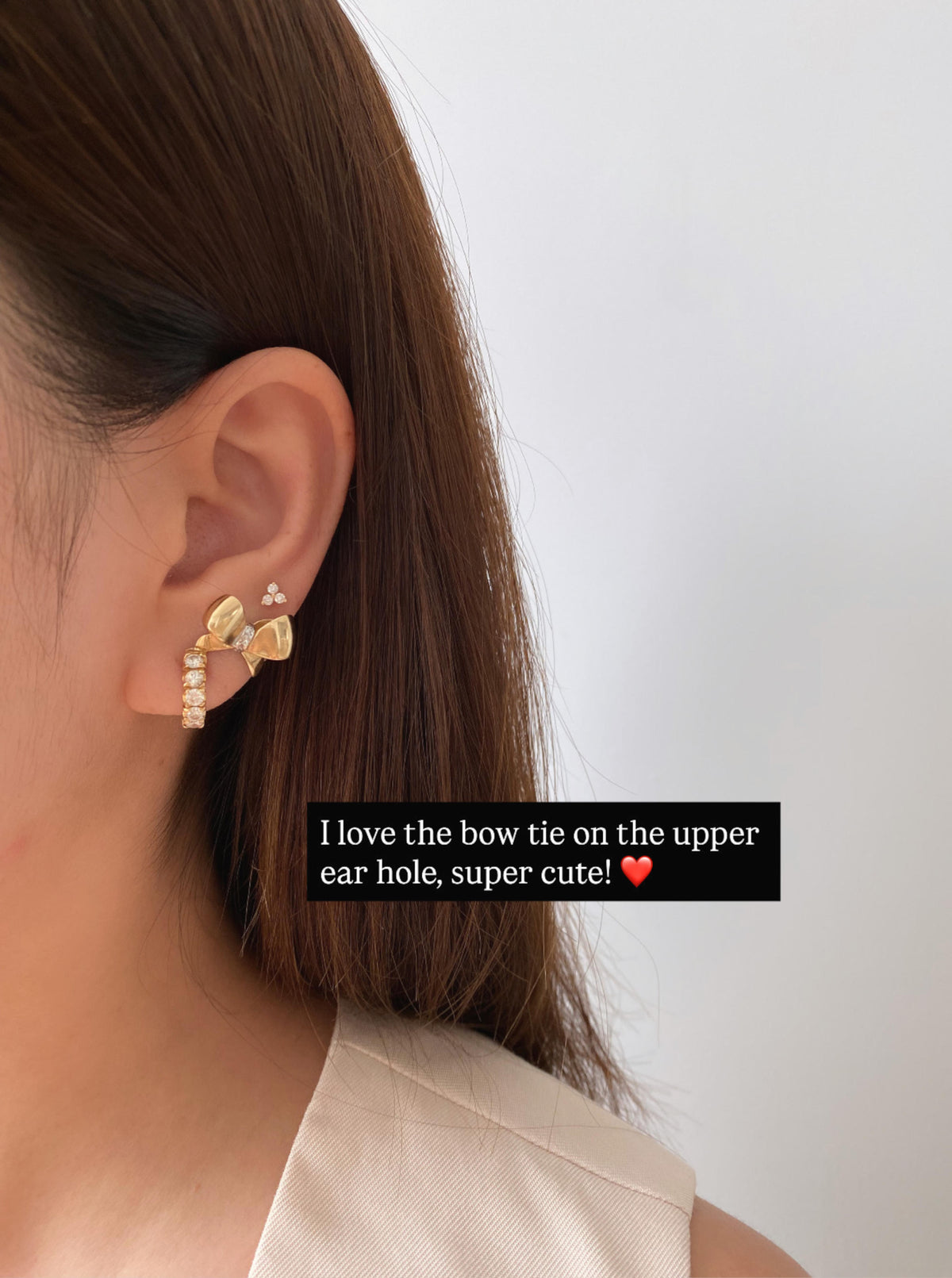 14K Bowtie Studs