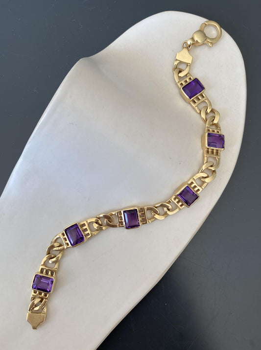 Vintage Amethyst Bracelet