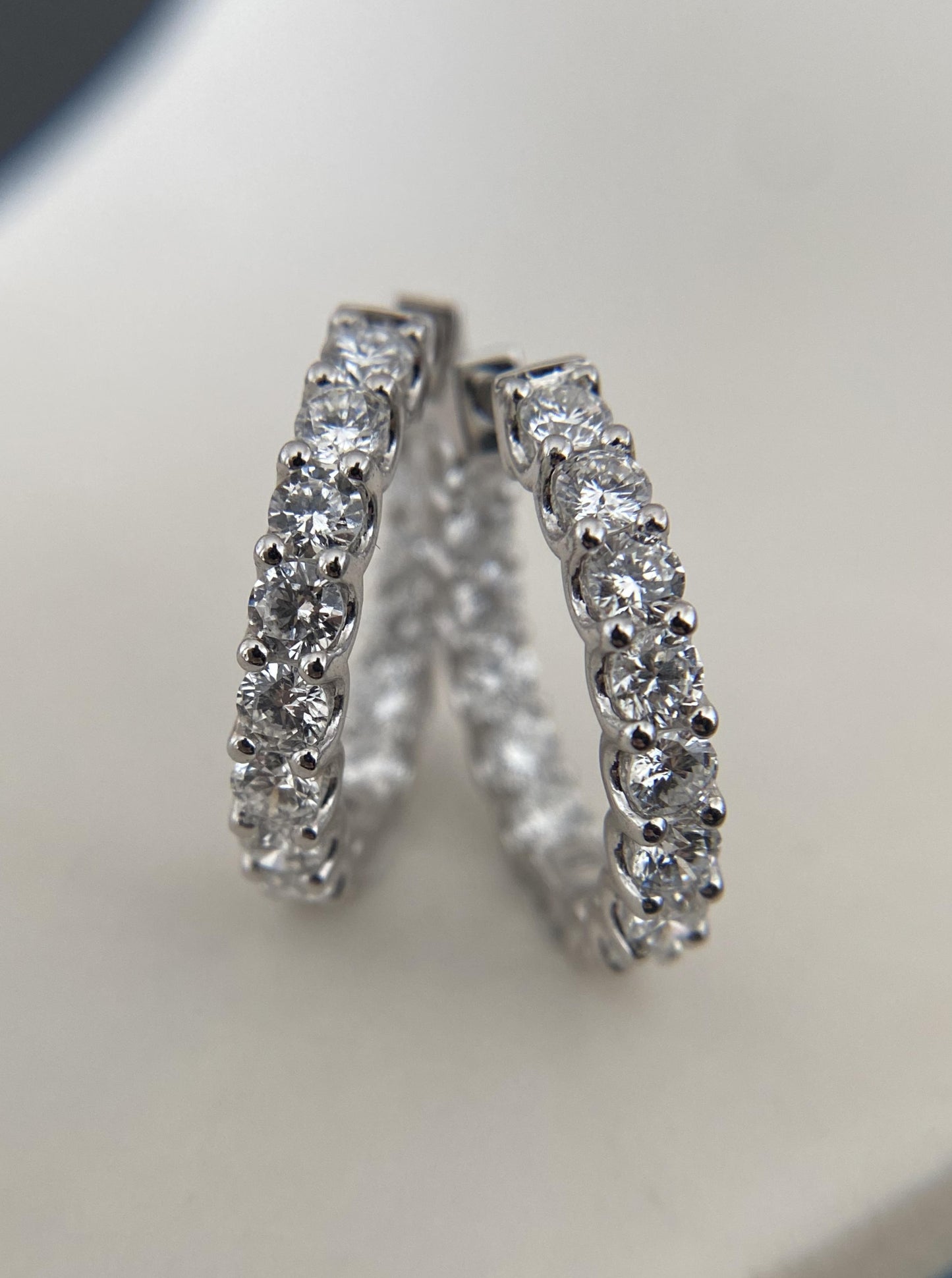 Lab Diamond In & Out Hoops