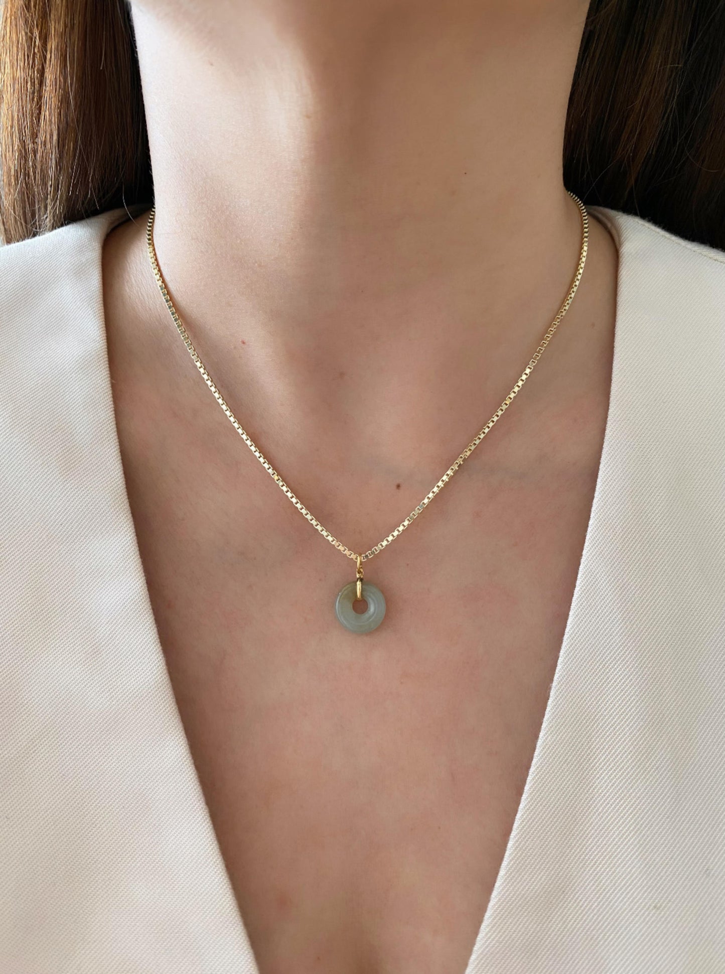 Jade Coin Charm