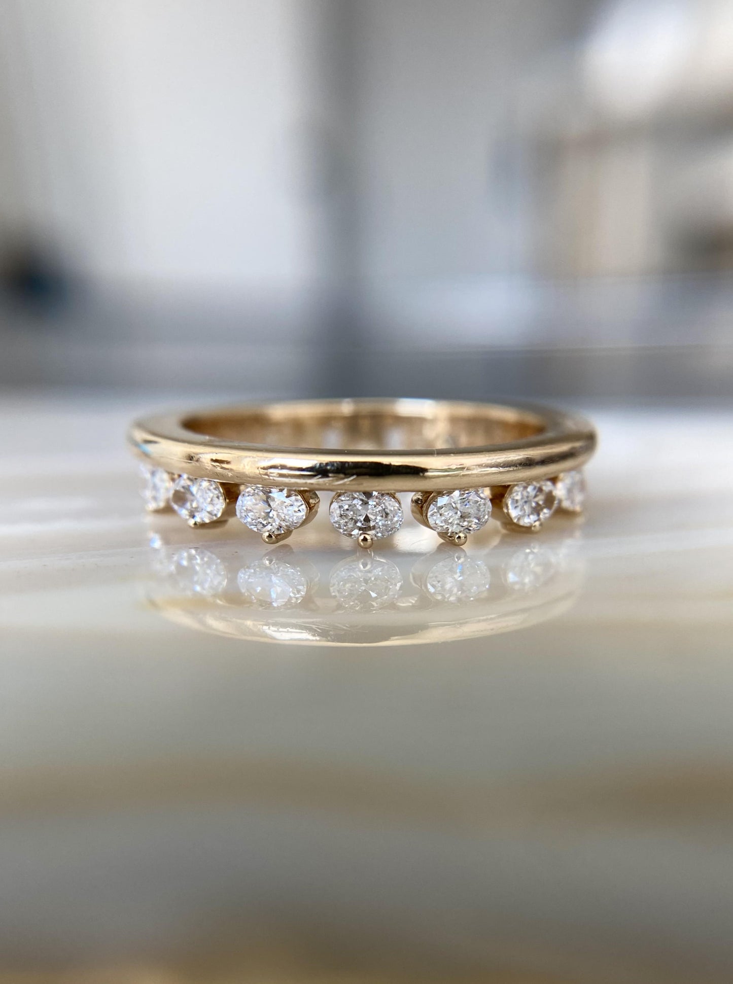 Eternity Oval Lab Diamond Band