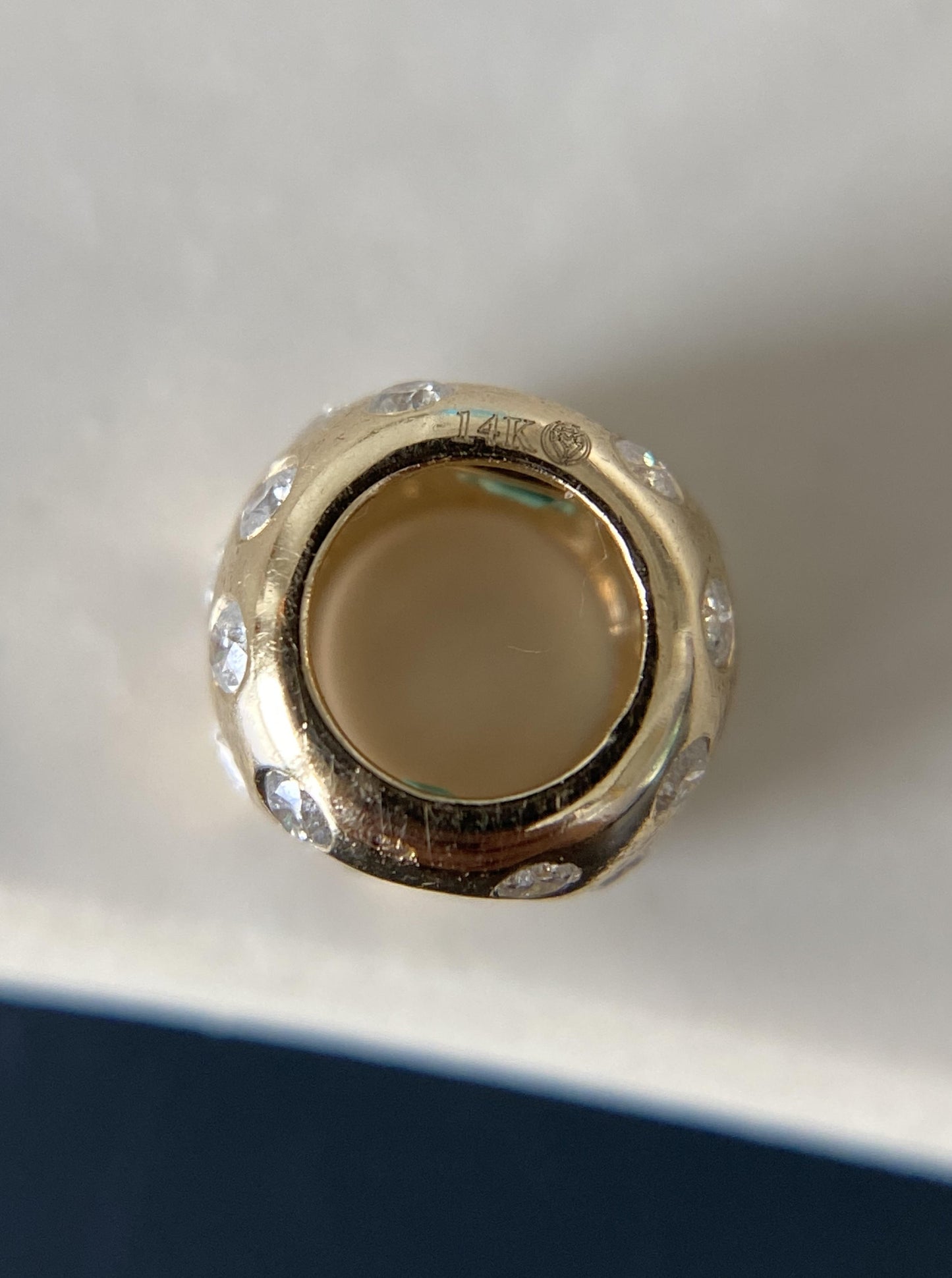Emerald & Diamond Spacer Charm