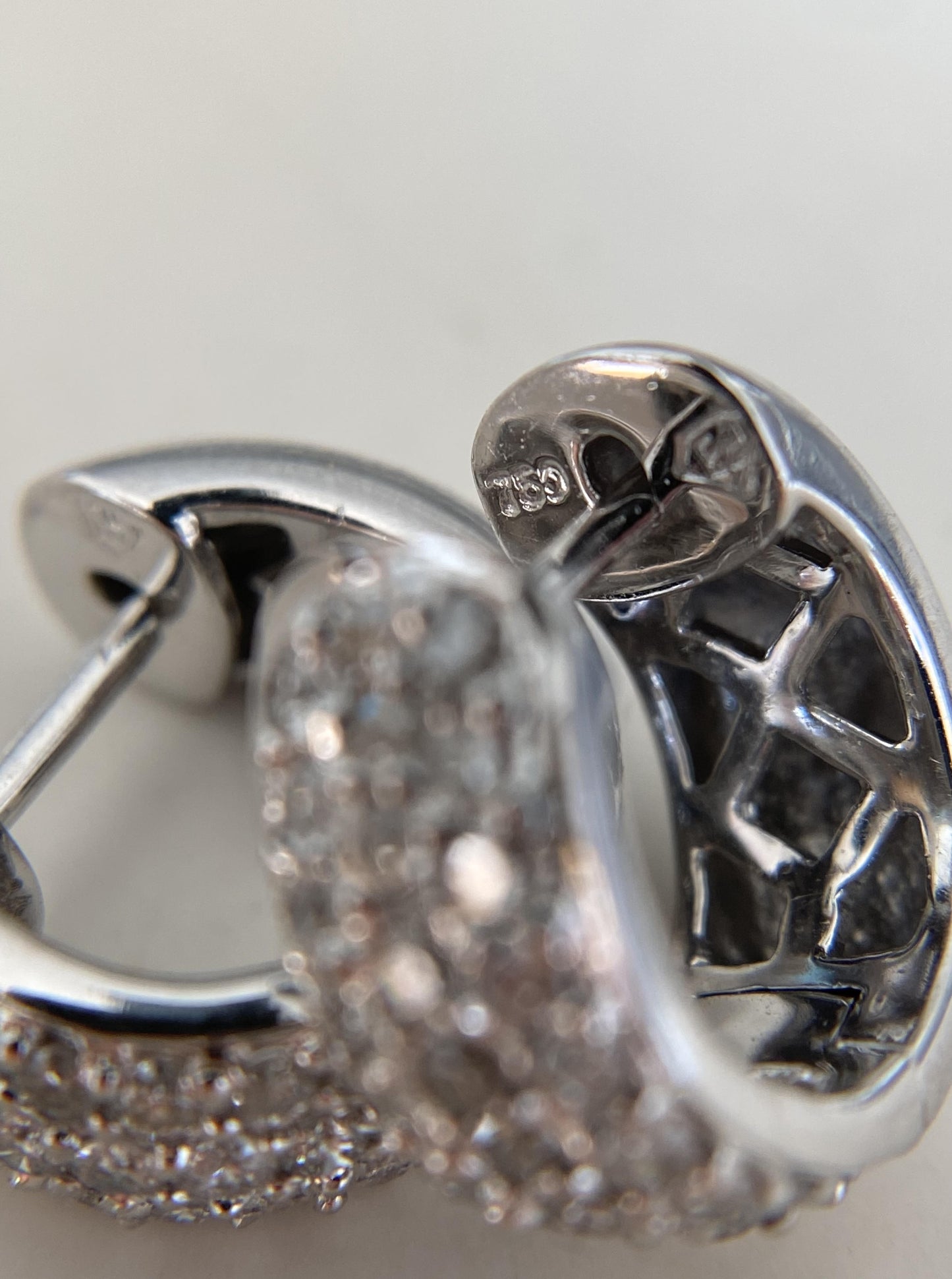 Chunky Donut Diamond Huggies