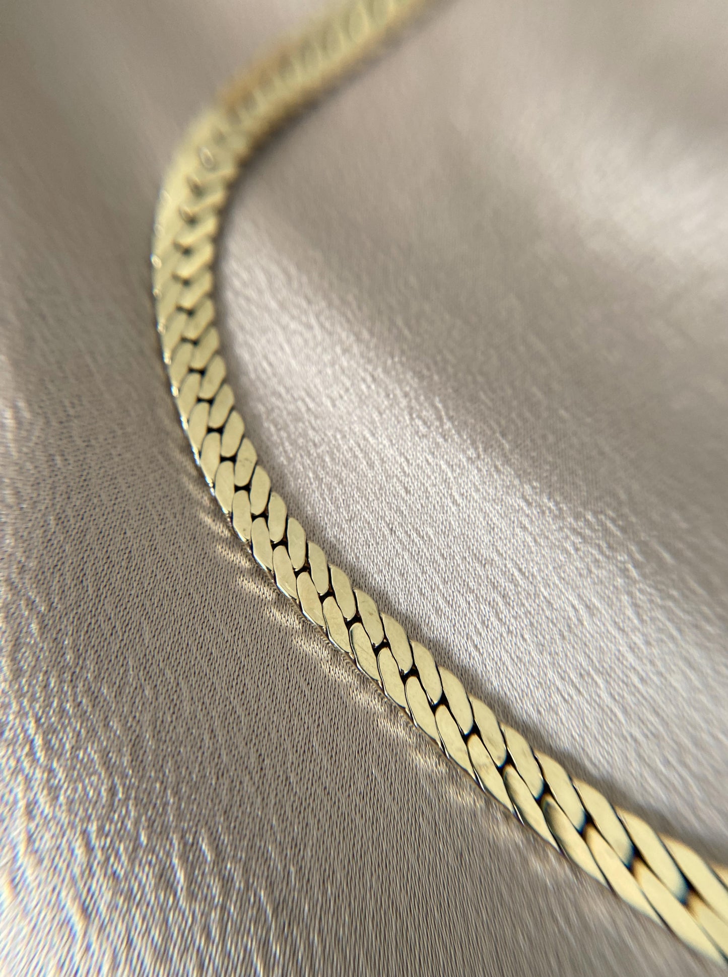 14K Flat Cuban Chain