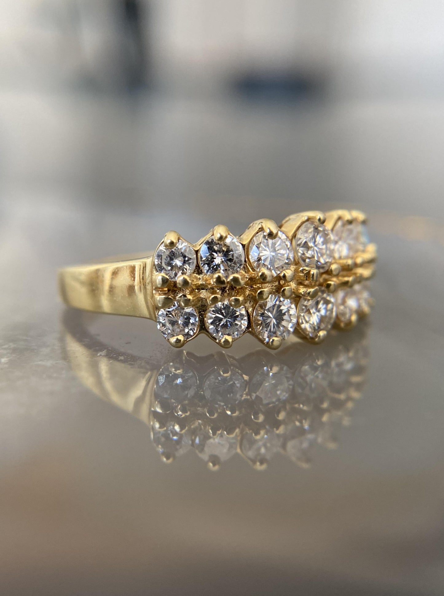 Estate Scallop Diamond Band