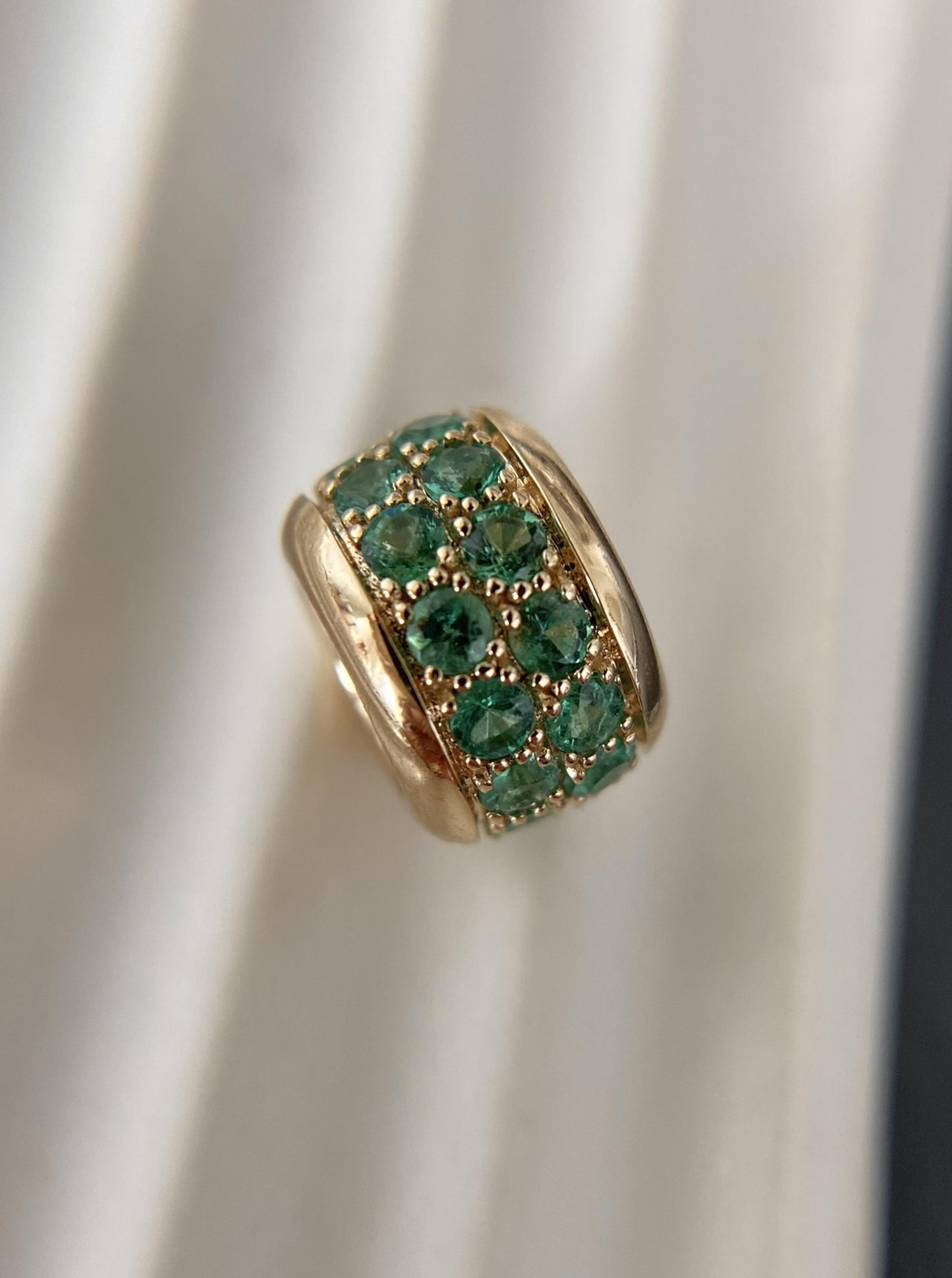 Emerald Cluster Spacer Charm