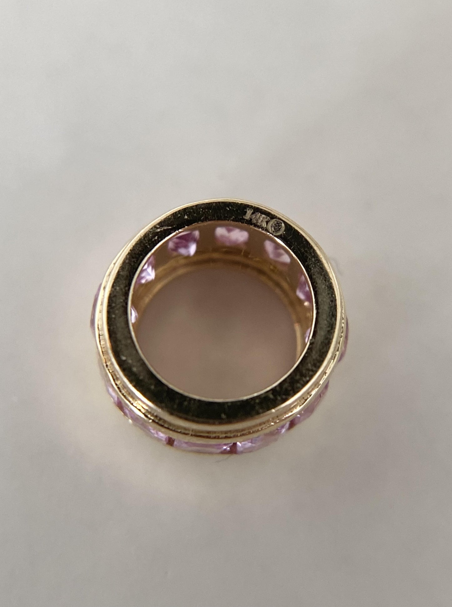 Pink Sapphire Spacer Charm