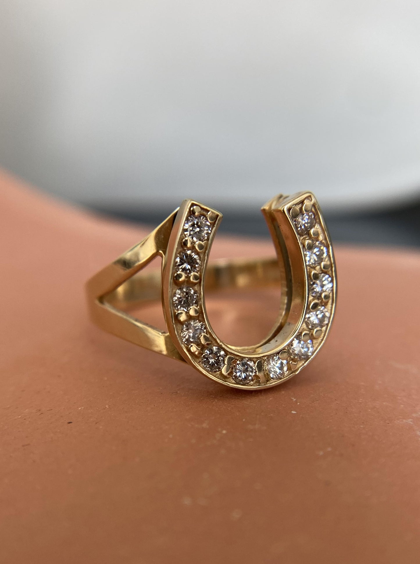 Diamond Horseshoe Ring