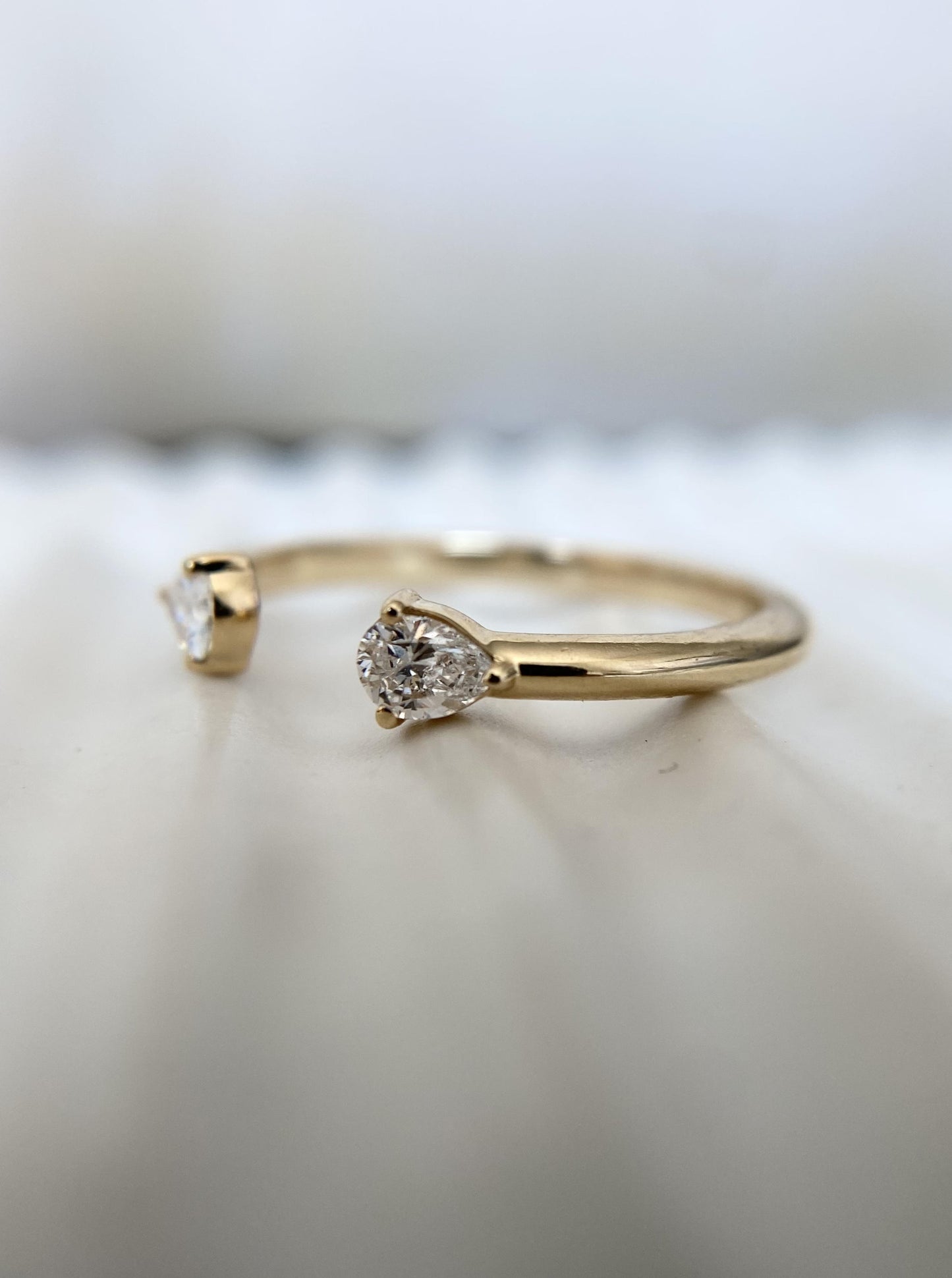 Open Lab Diamond Ring