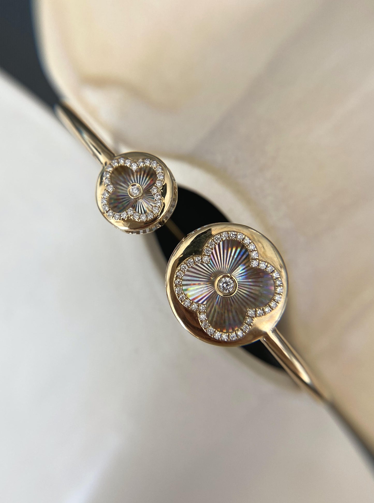 Holographoic Floral Bangle