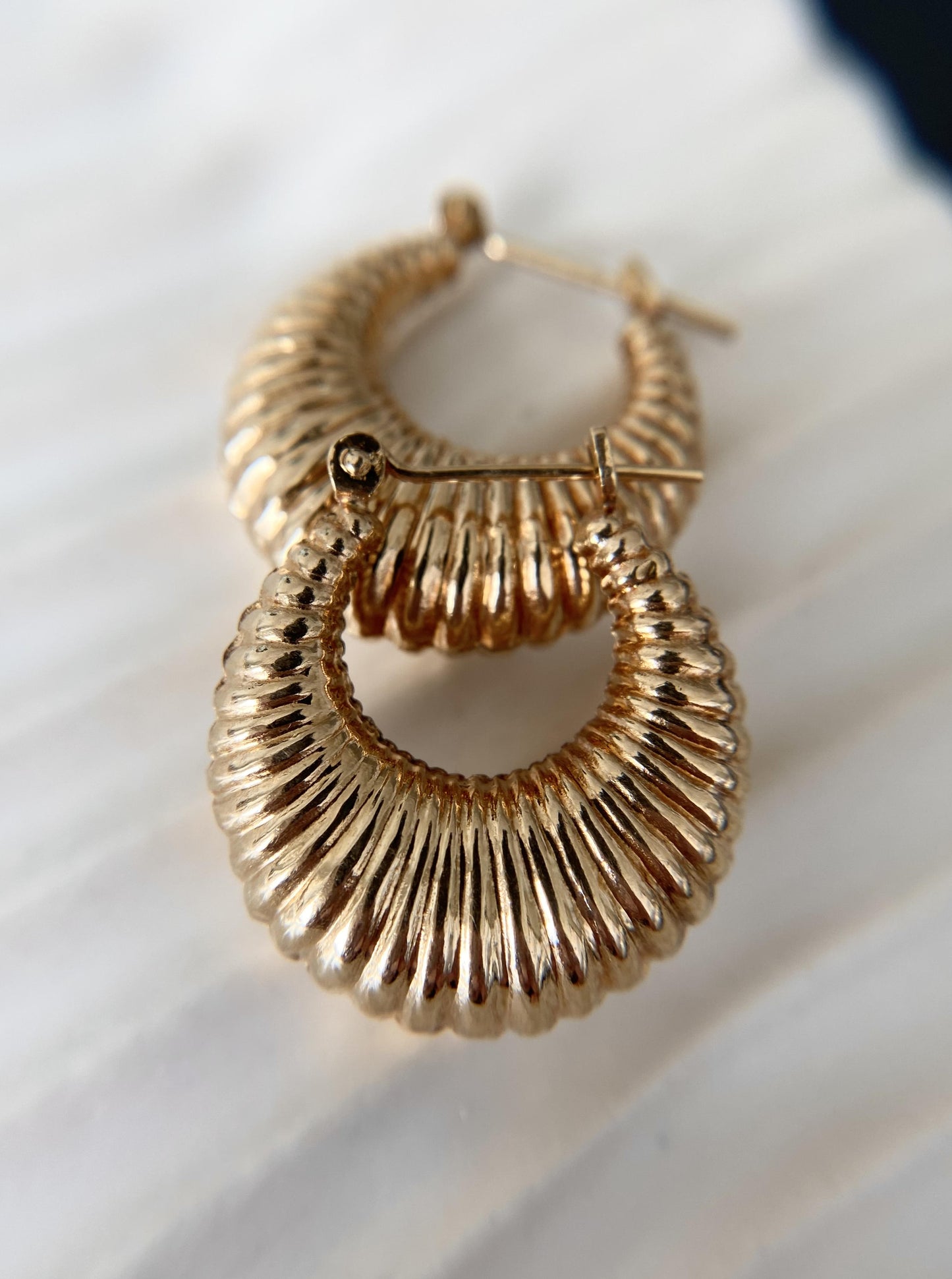 Puffy Croissant Hoops