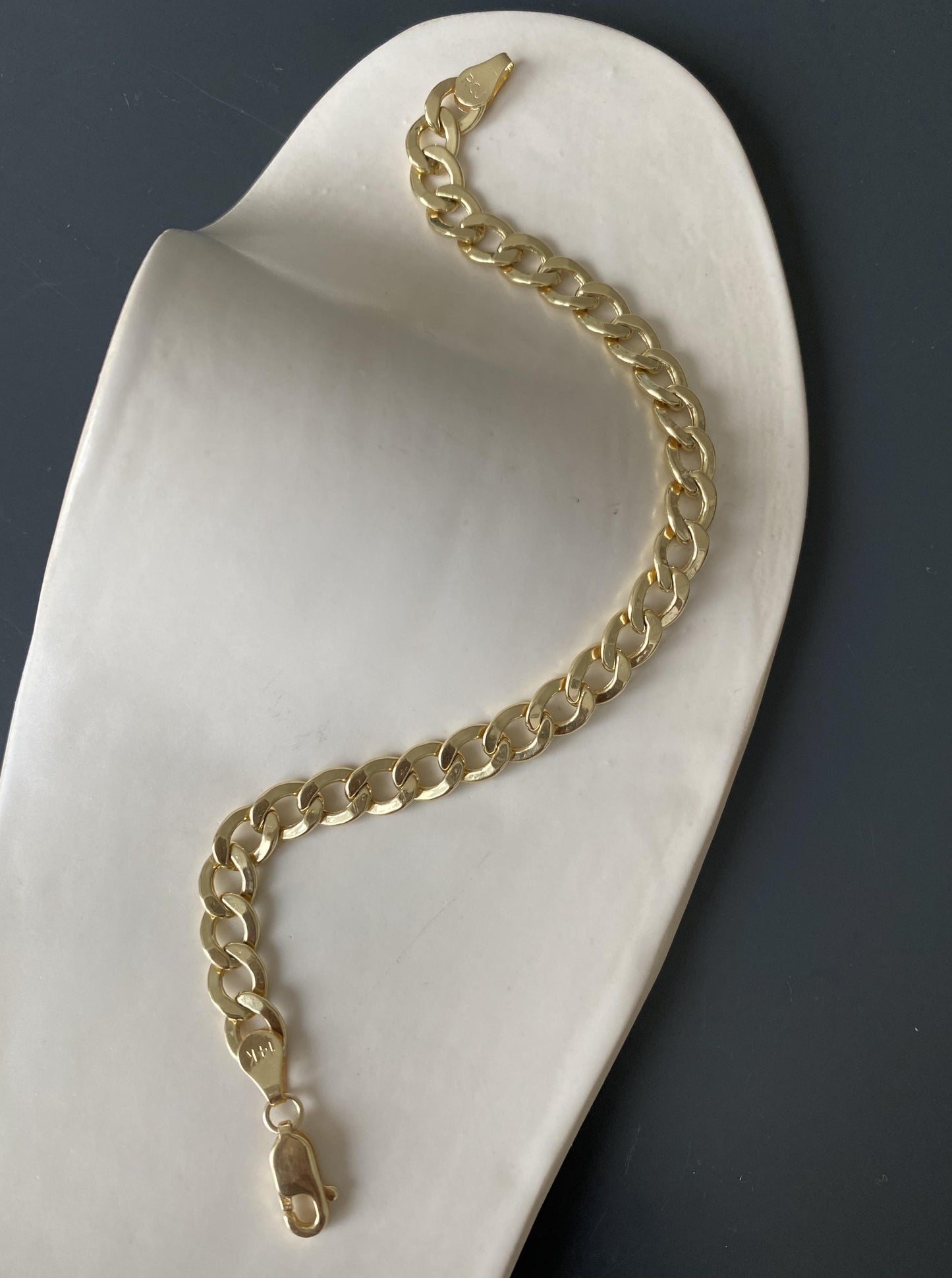 Flat Cuban Bracelet (6.3mm)
