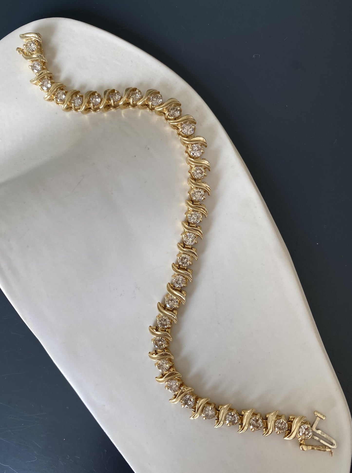 Vintage "S" Diamond Bracelet
