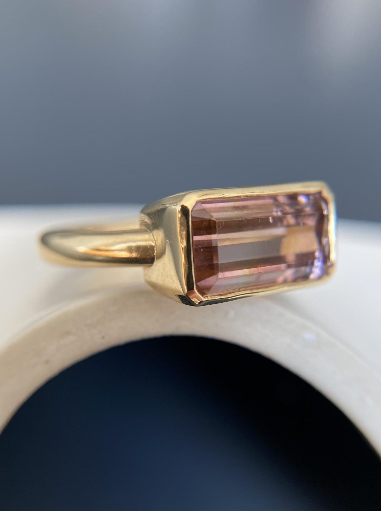 East West Tourmaline Ring