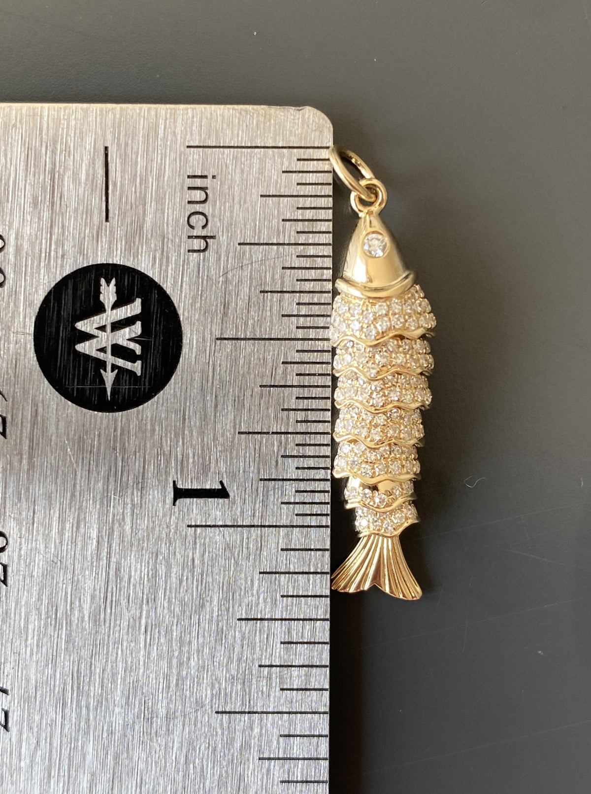 Fish Diamond Charm