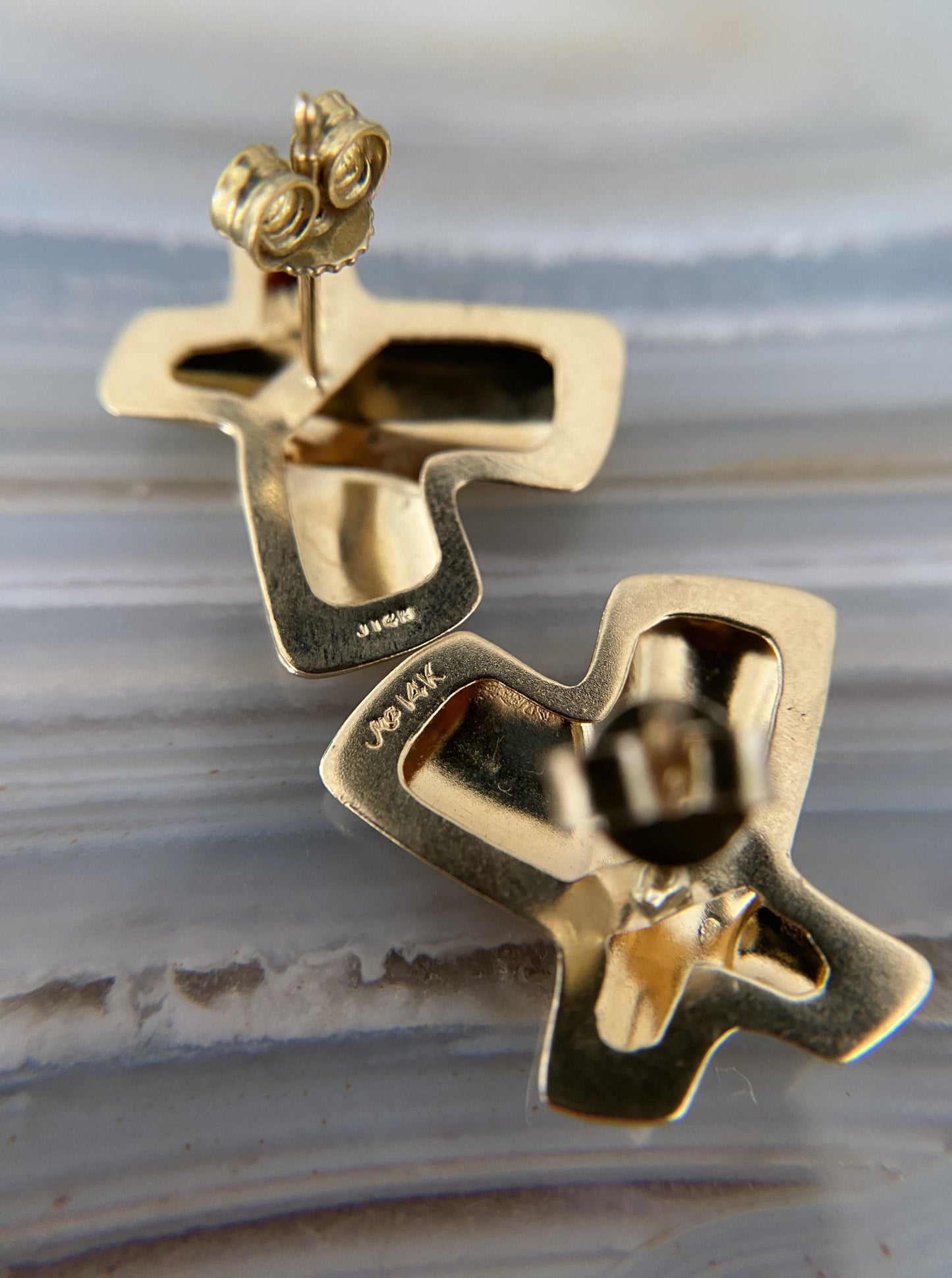Vintage "X" Earring Studs