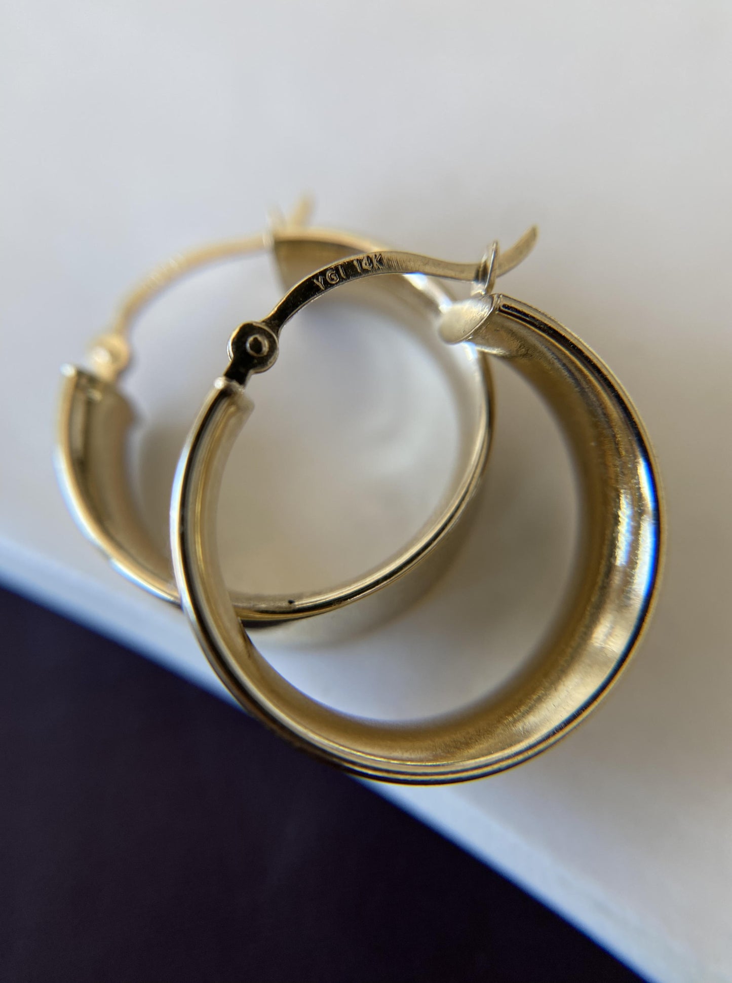 Wide Flat Hoops