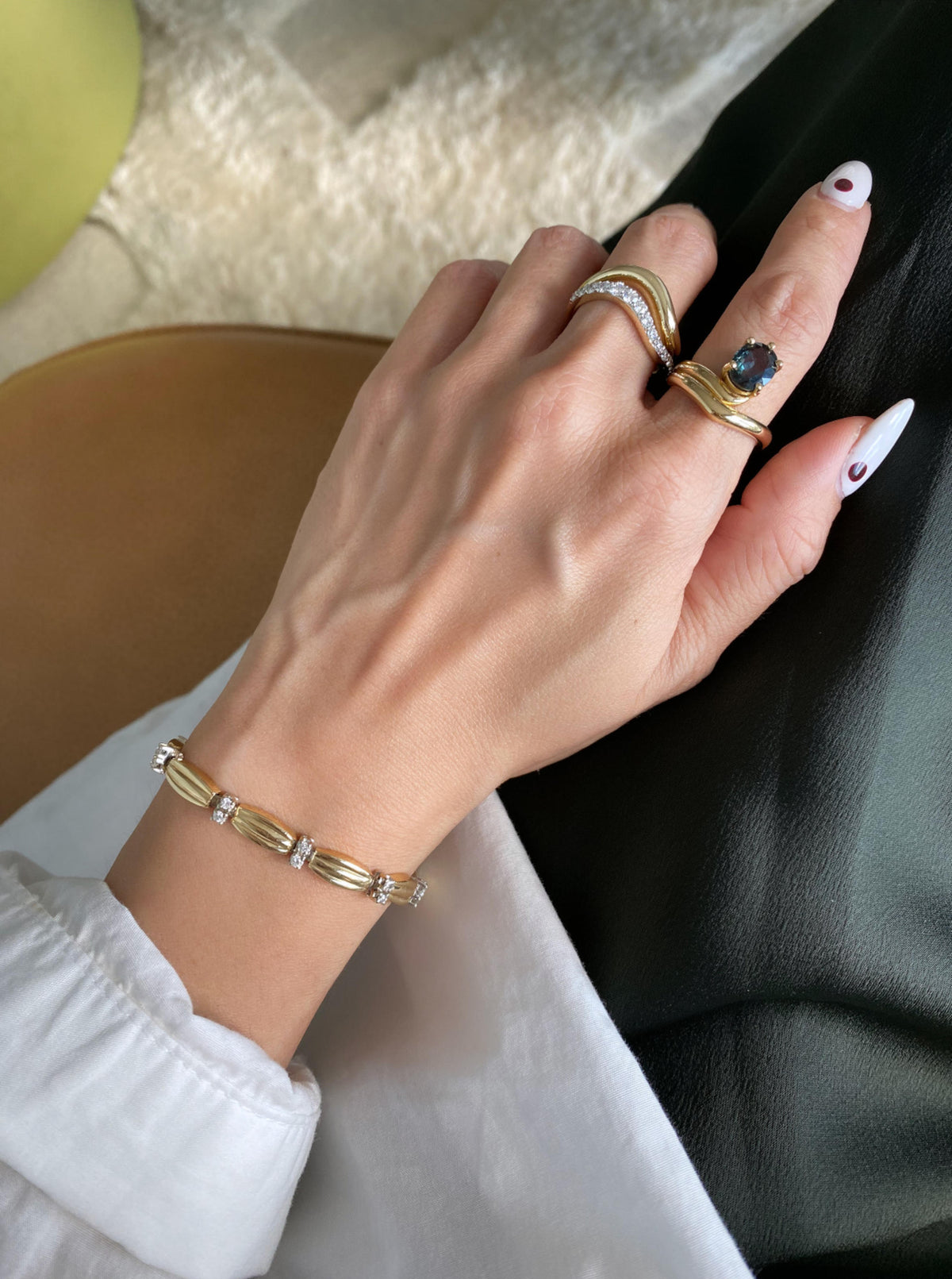 Vintage Candy Wrap Diamond Bracelet