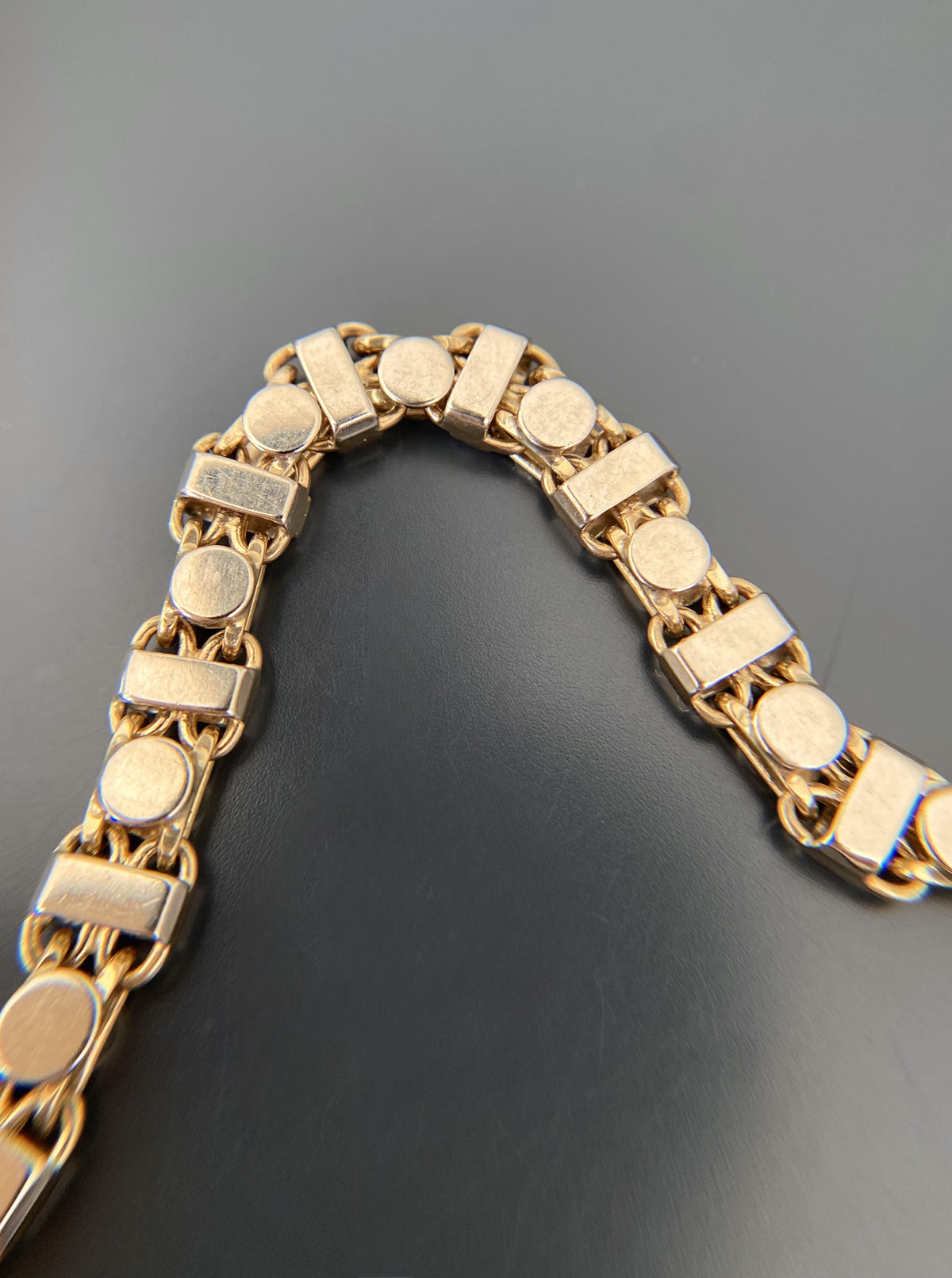 Vintage Rectangular & Circle Bracelet