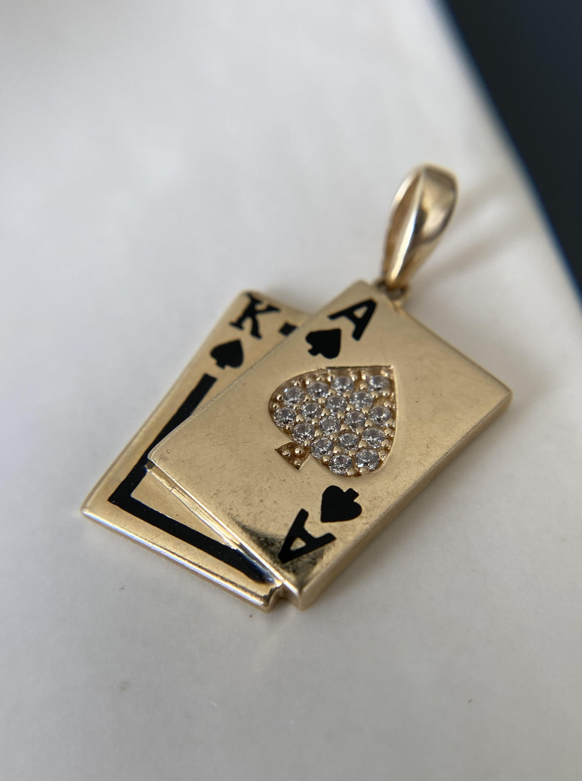 Vintage Poker Card Charm