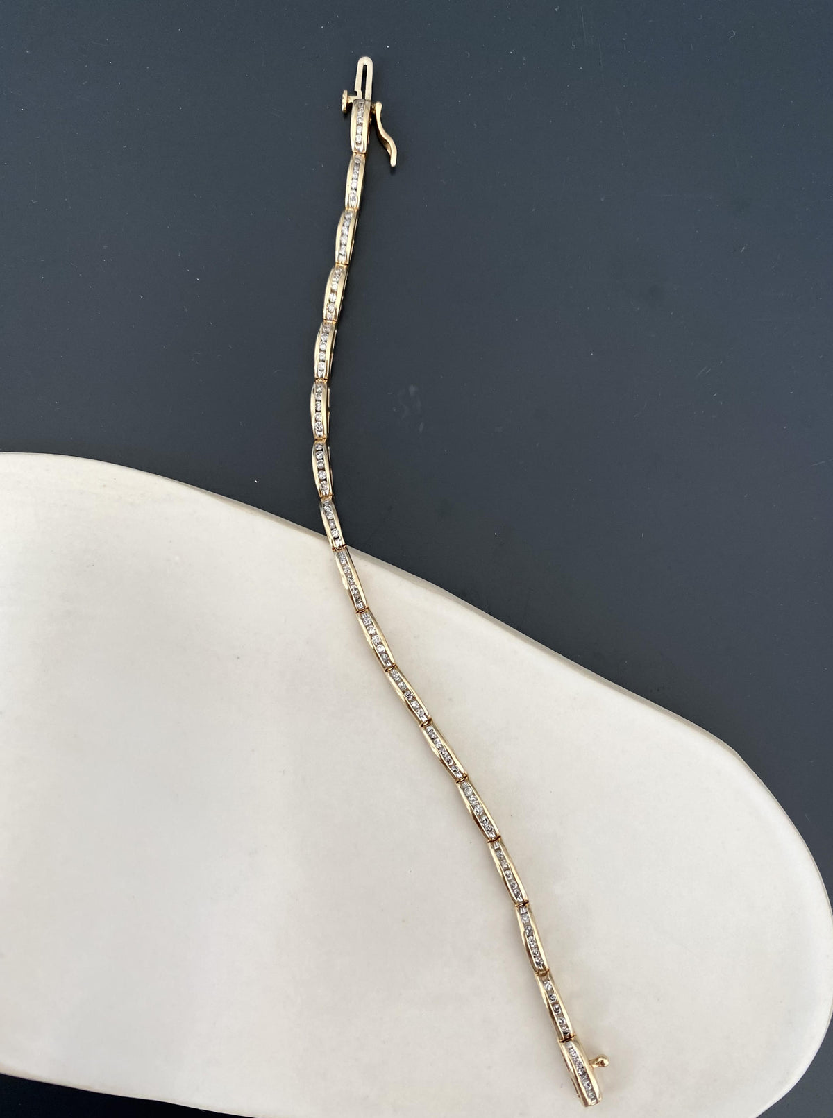 Vintage Scallop Diamond Bracelet