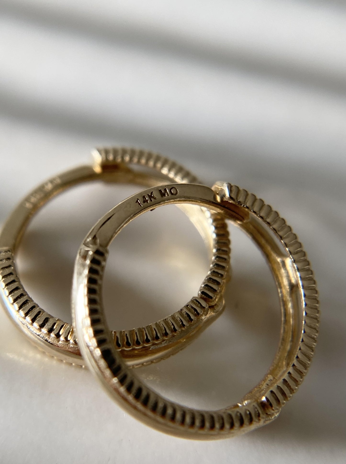 Milgrain Hoops