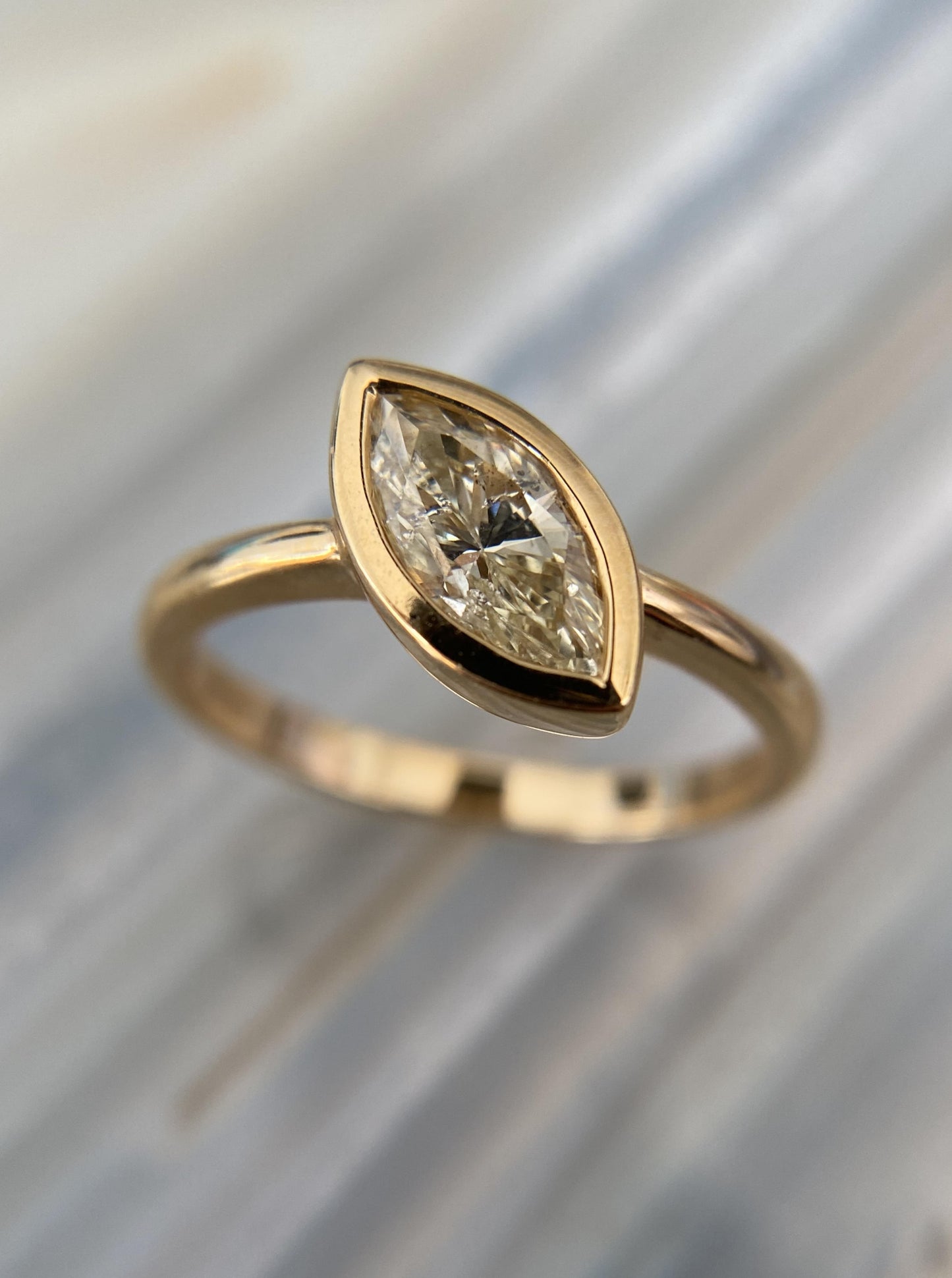 Marquise Bezel Diamond Ring