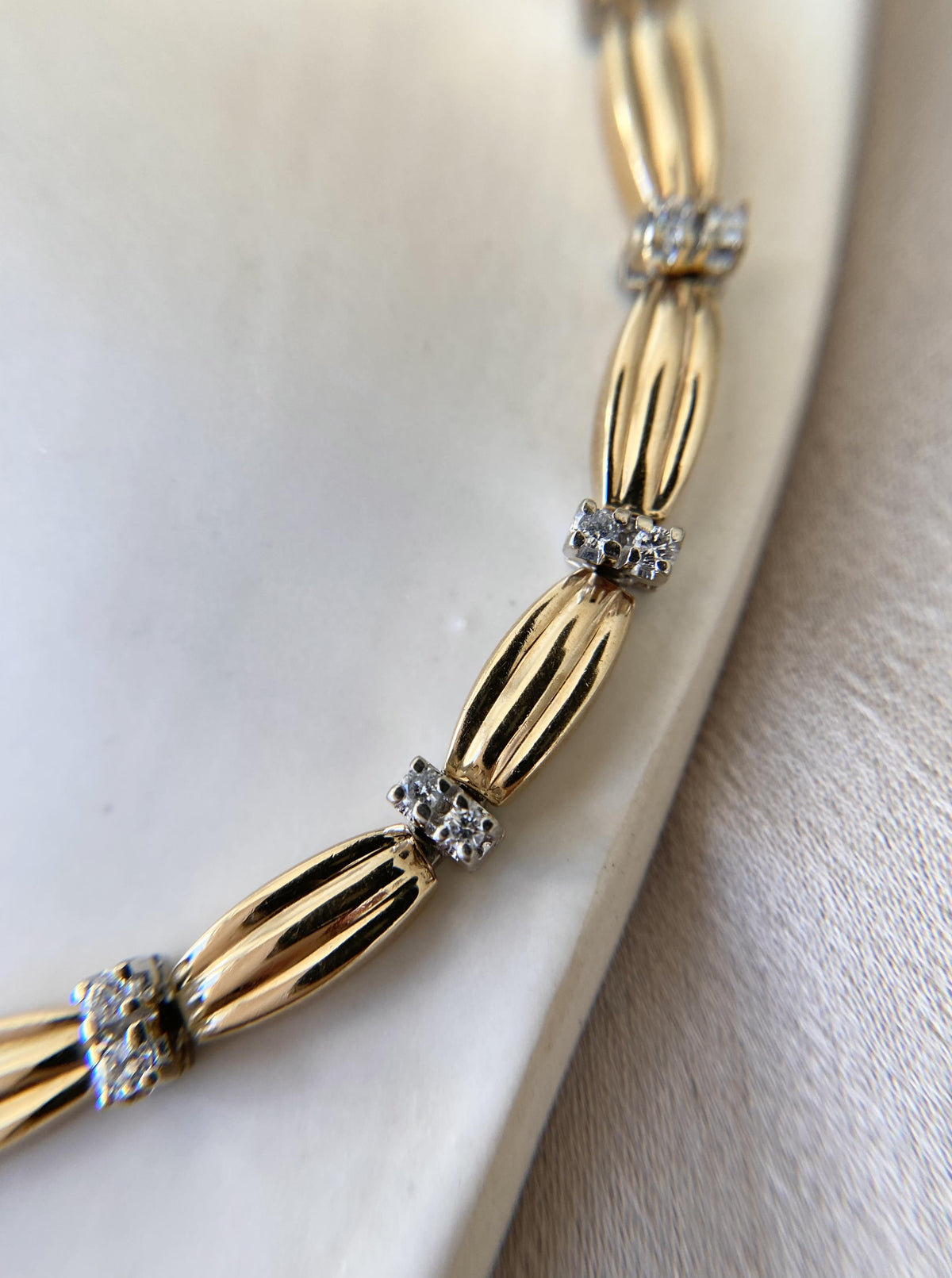Vintage Candy Wrap Diamond Bracelet