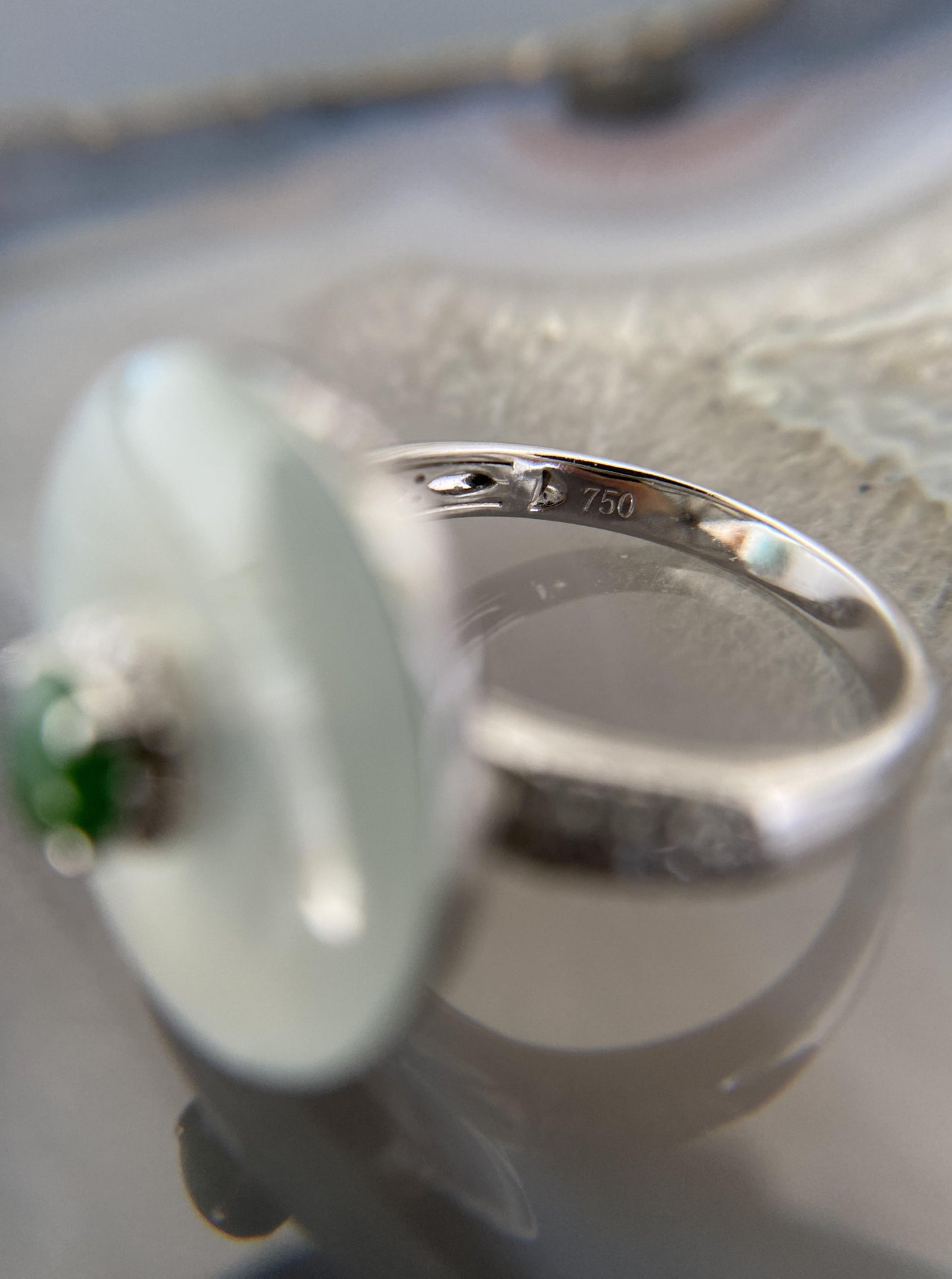 Ice Jade Coin Ring