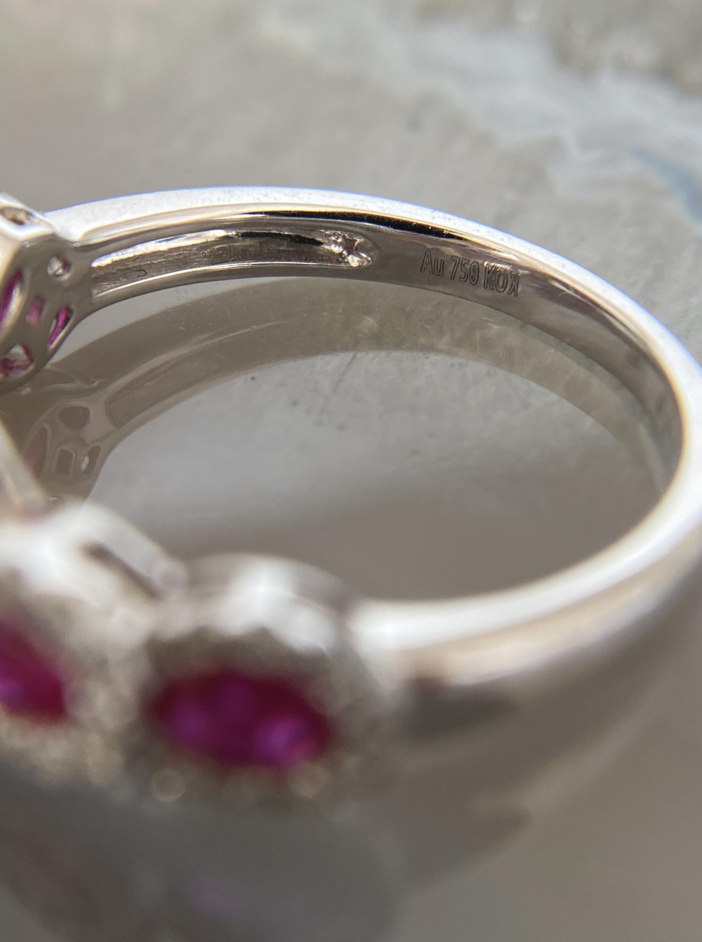 Five Ruby Diamond Band
