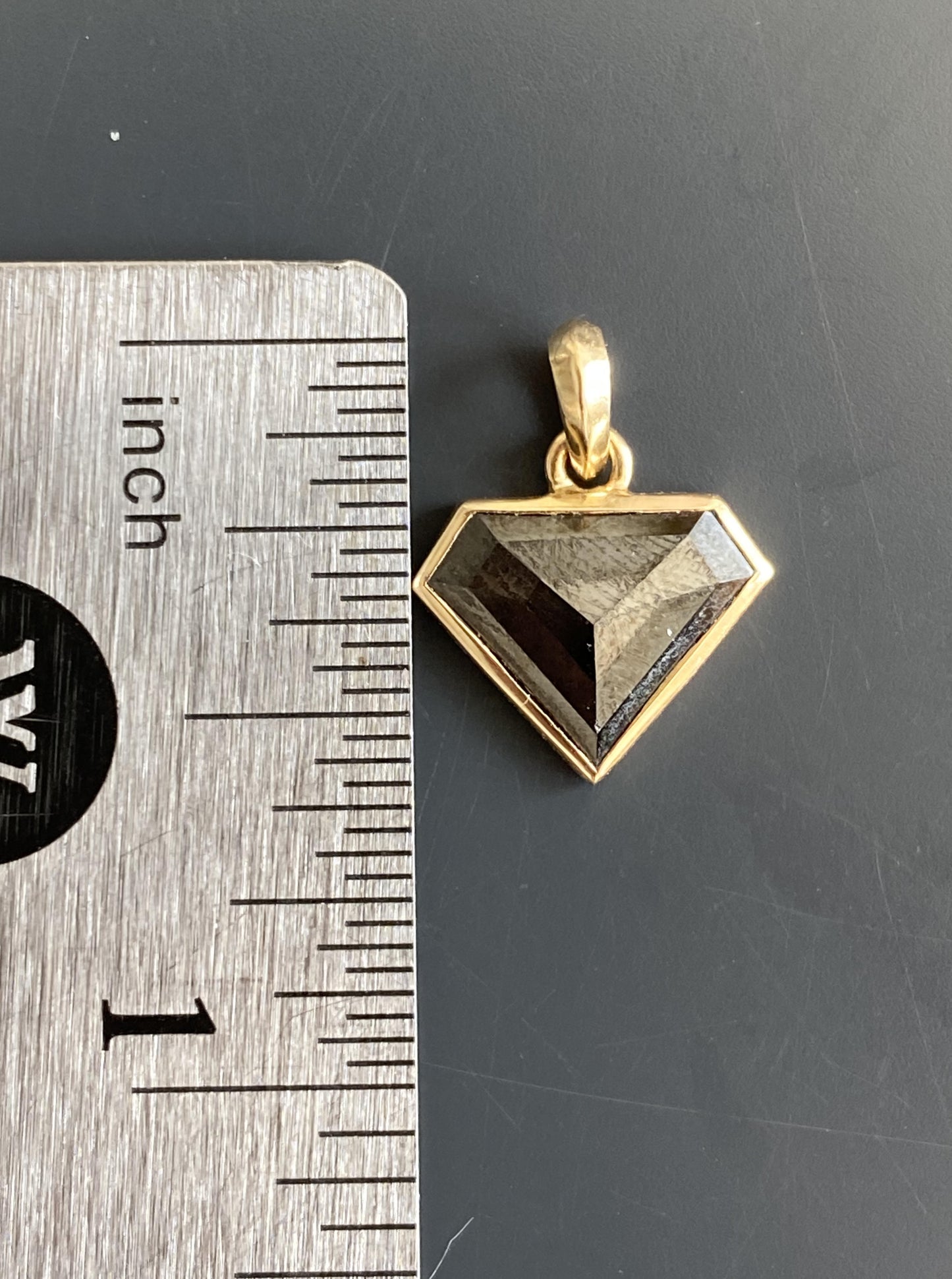 Black Diamond Shield Charm