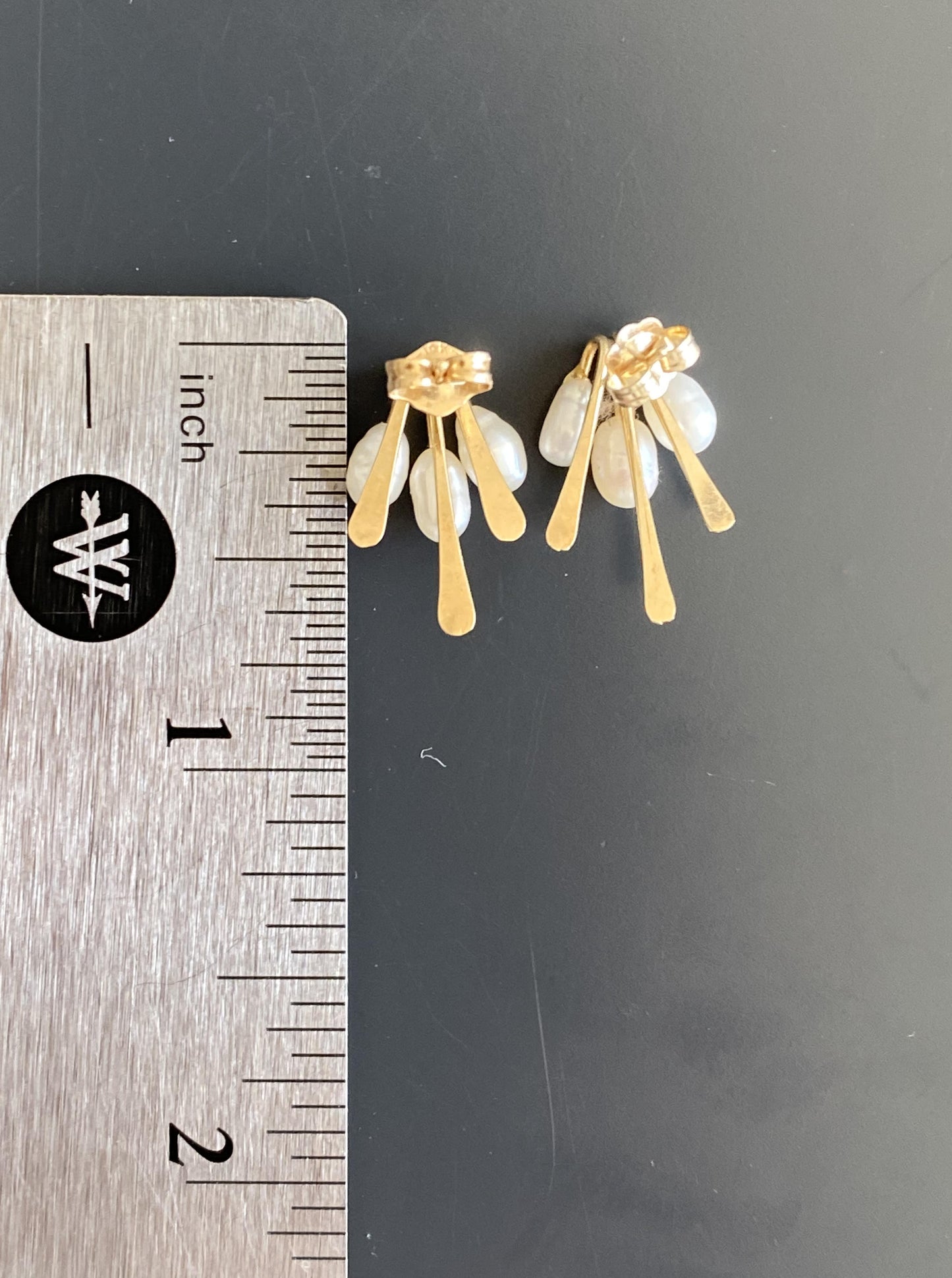 Vintage Rice Pearl Earrings