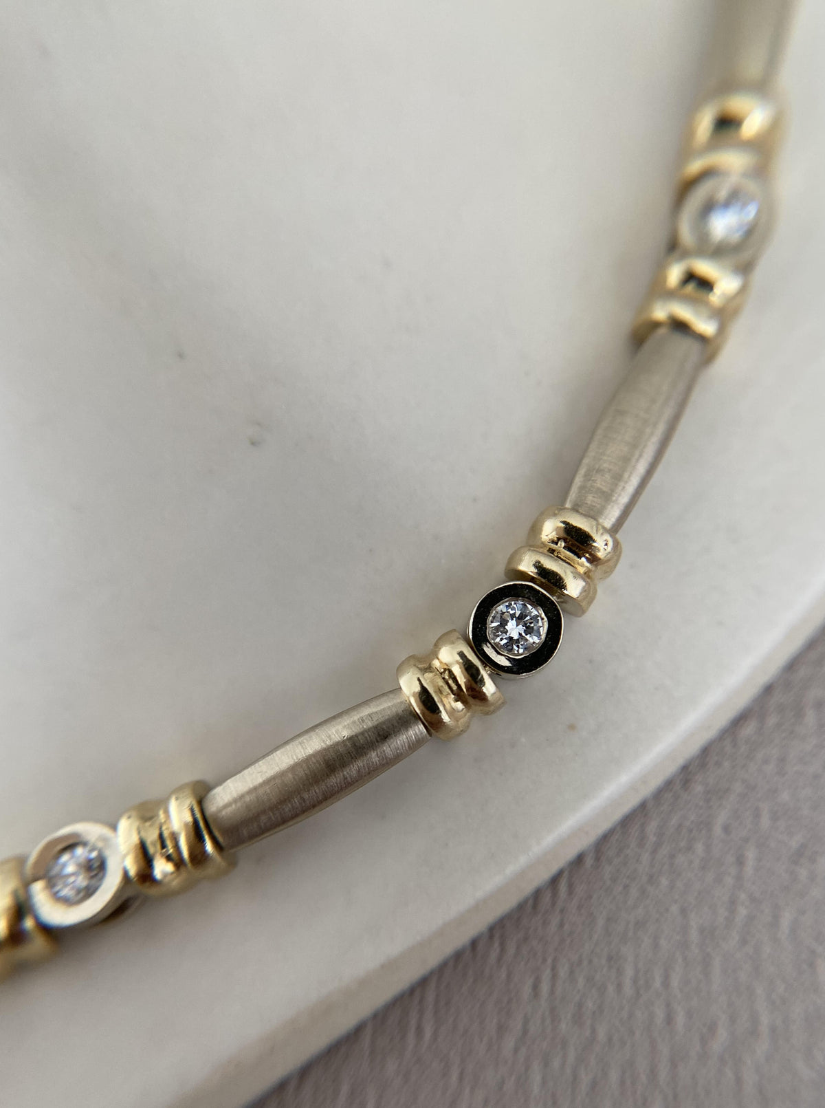 Vintage Satin Diamond Bracelet