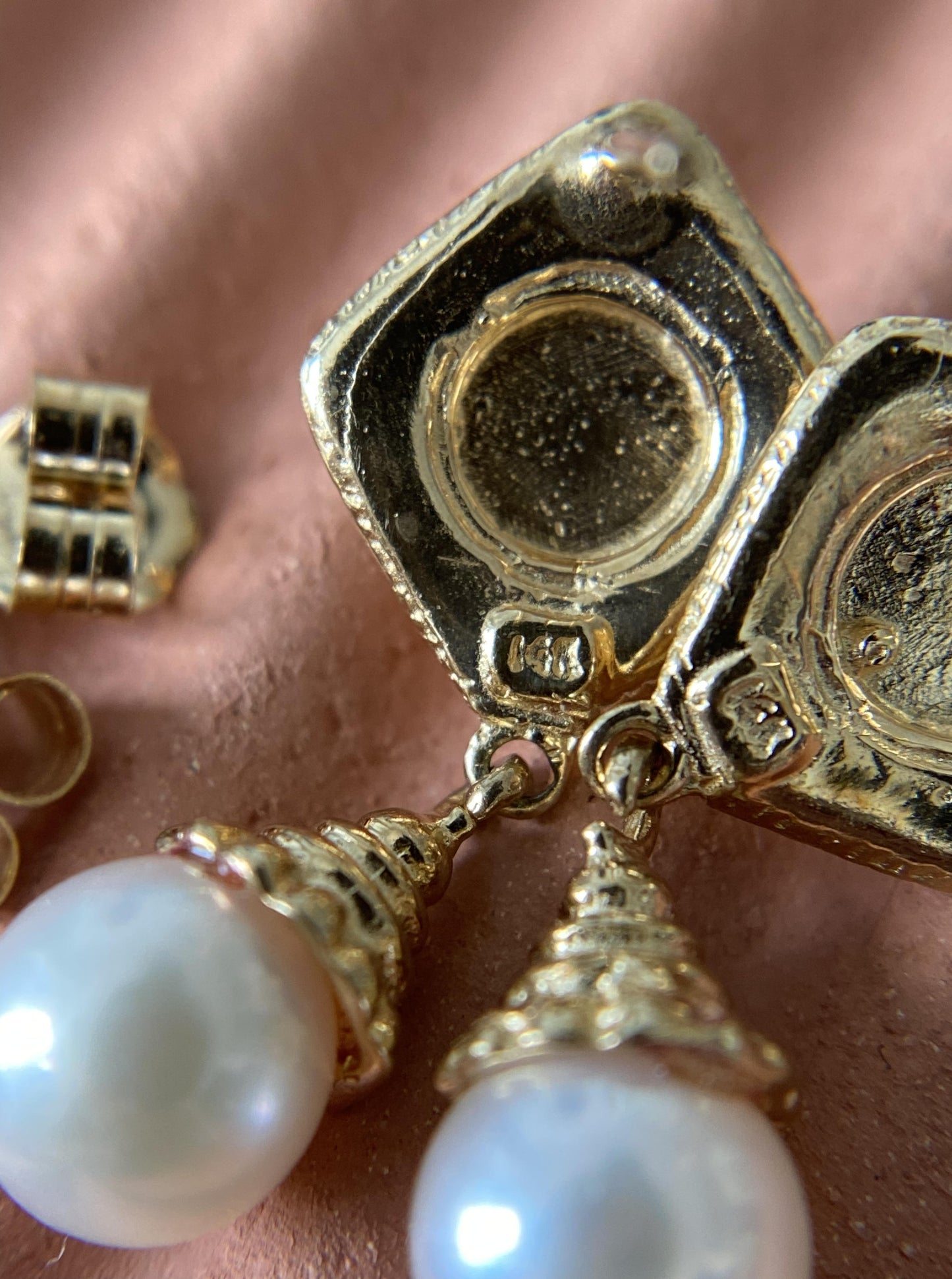 Vintage Double Pearl Earrings