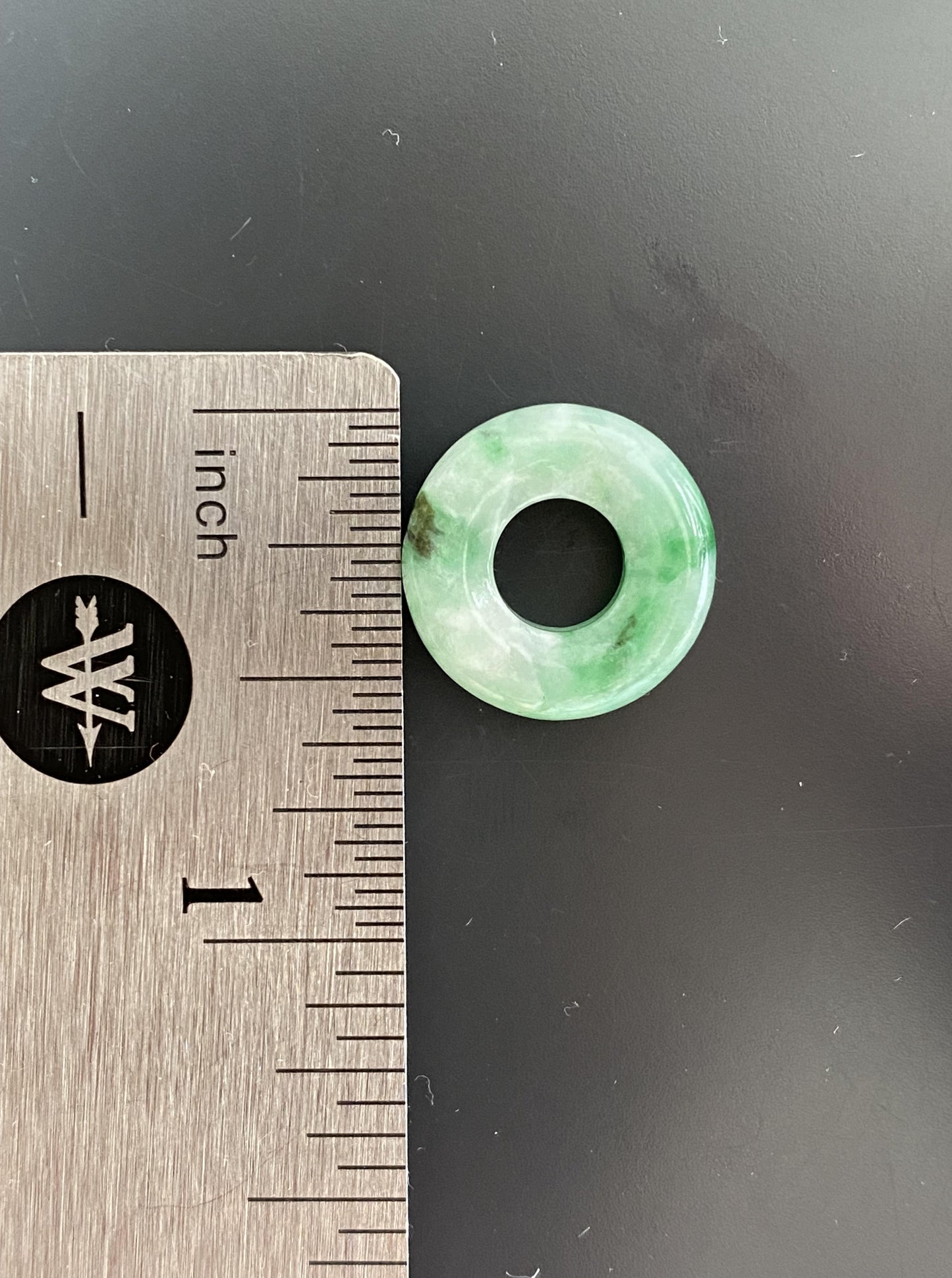 Green Jade Coin Charm