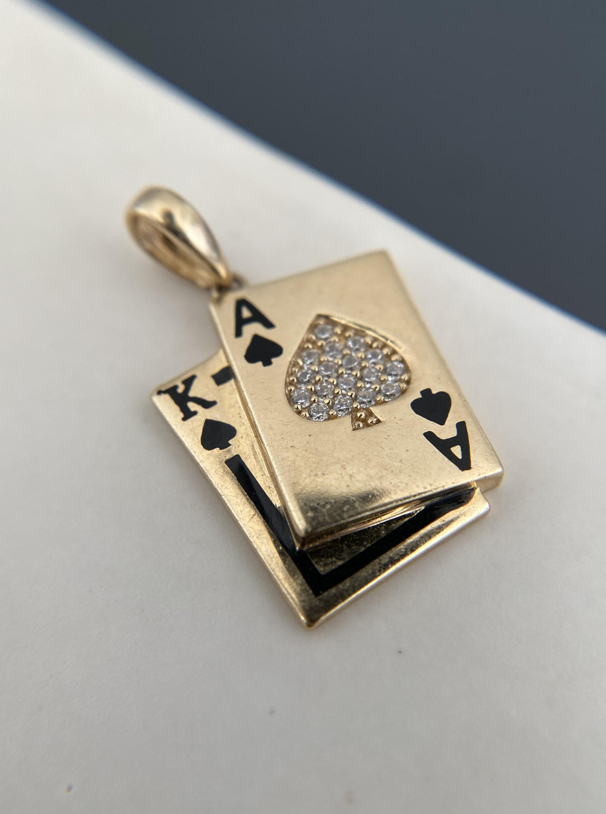 Vintage Poker Card Charm
