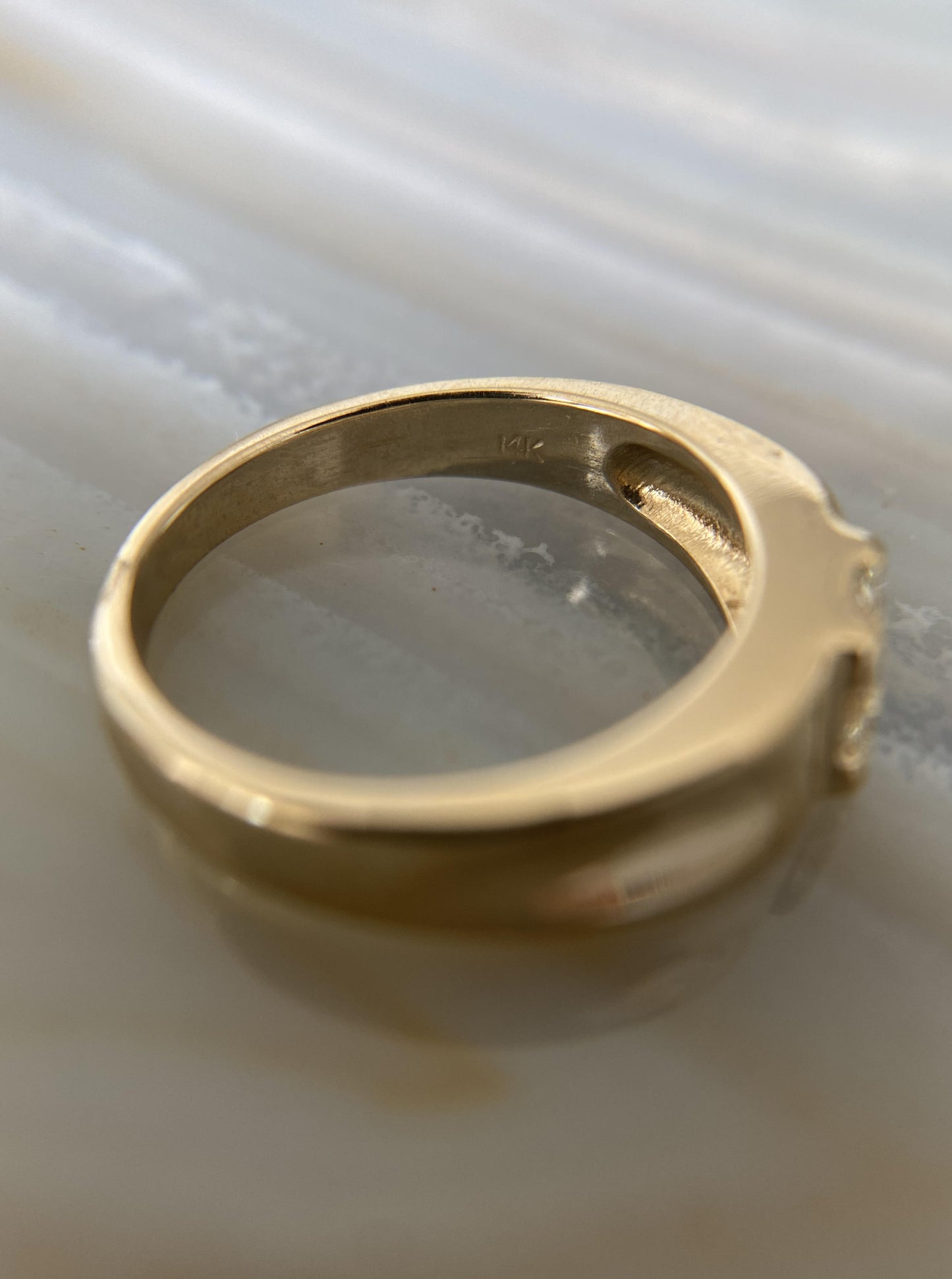 Estate Princess Cut Diamond Band