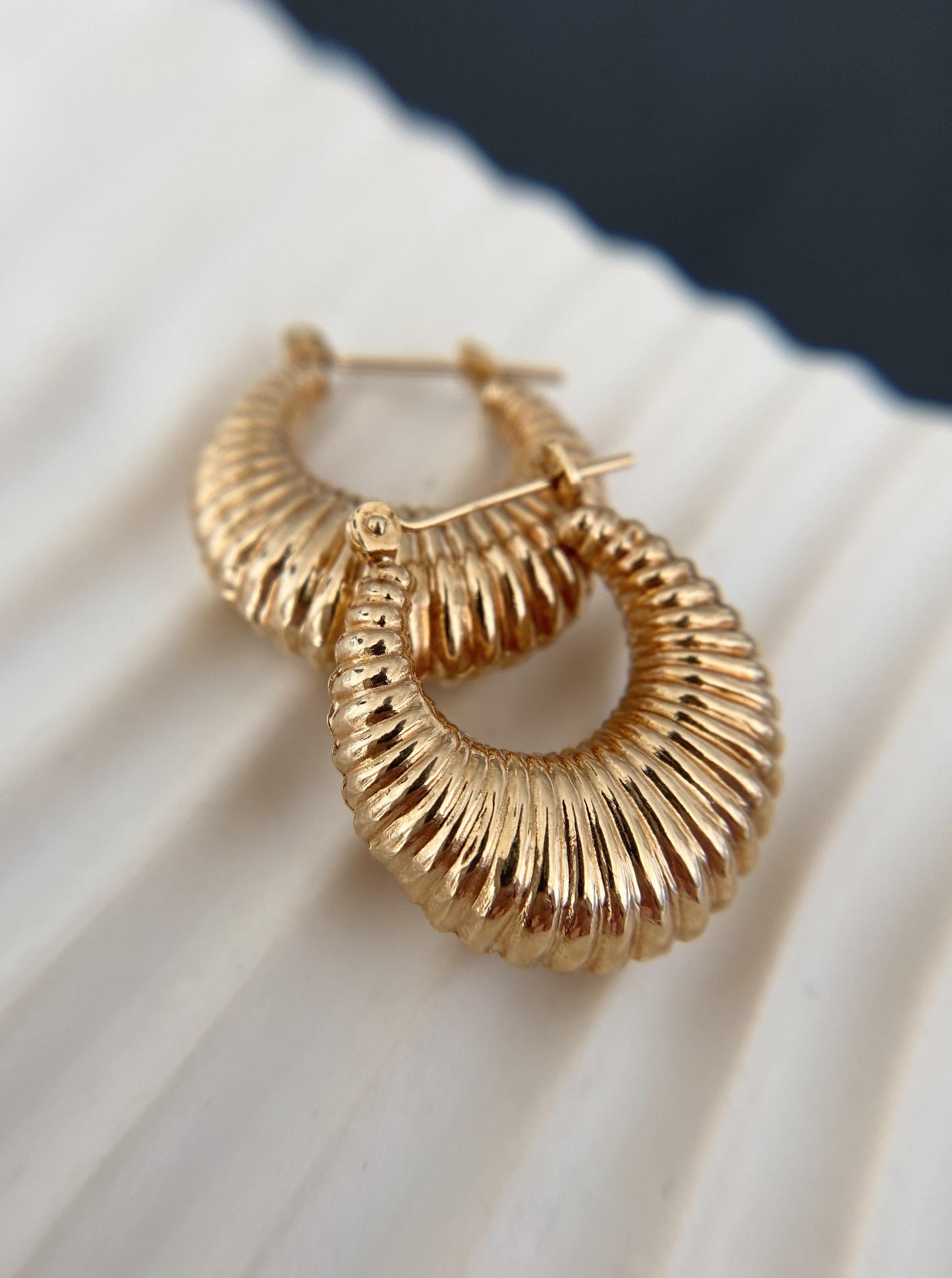 Puffy Croissant Hoops