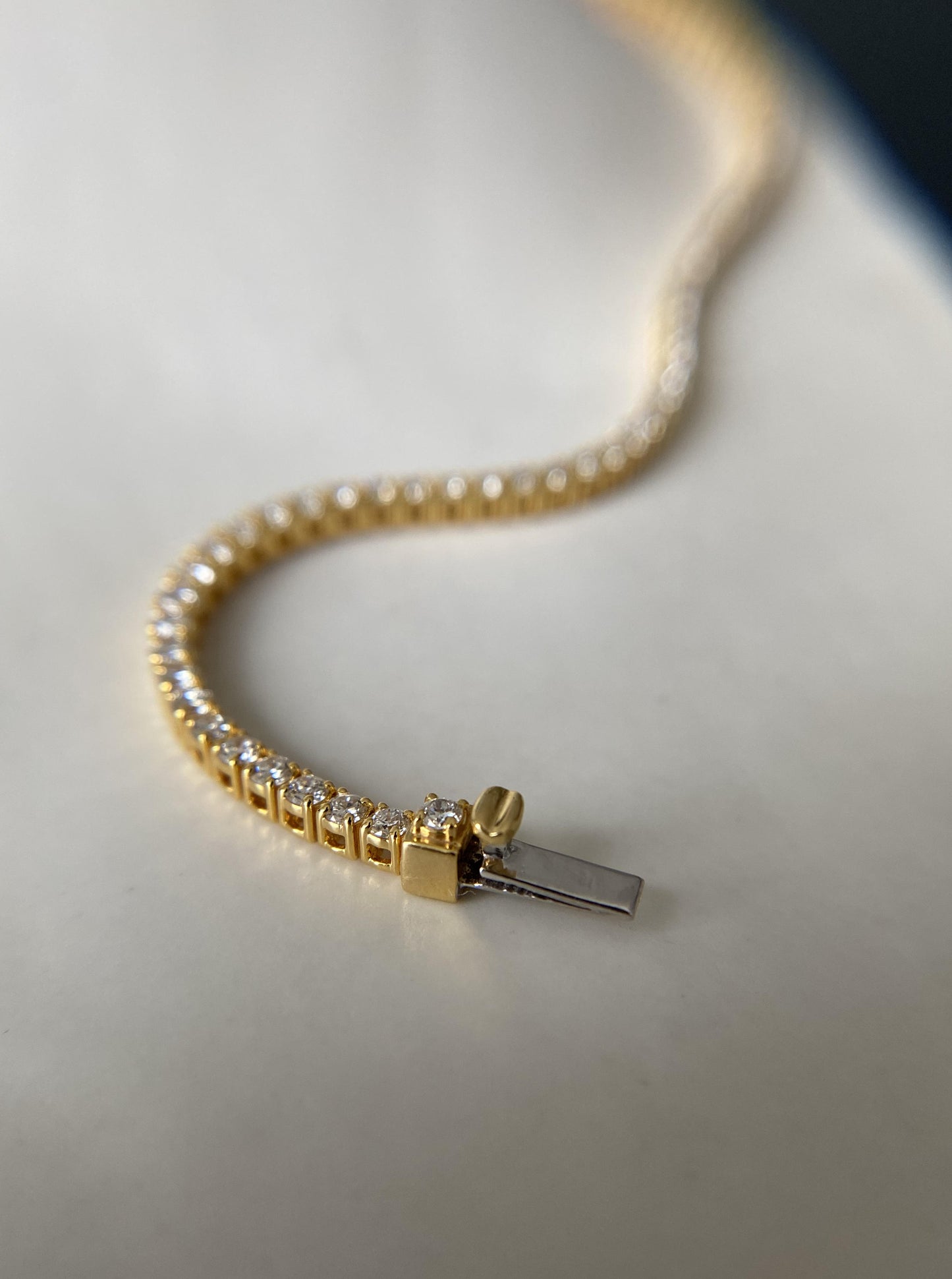 Lab Tennis Diamond Bracelets (yellow gold)