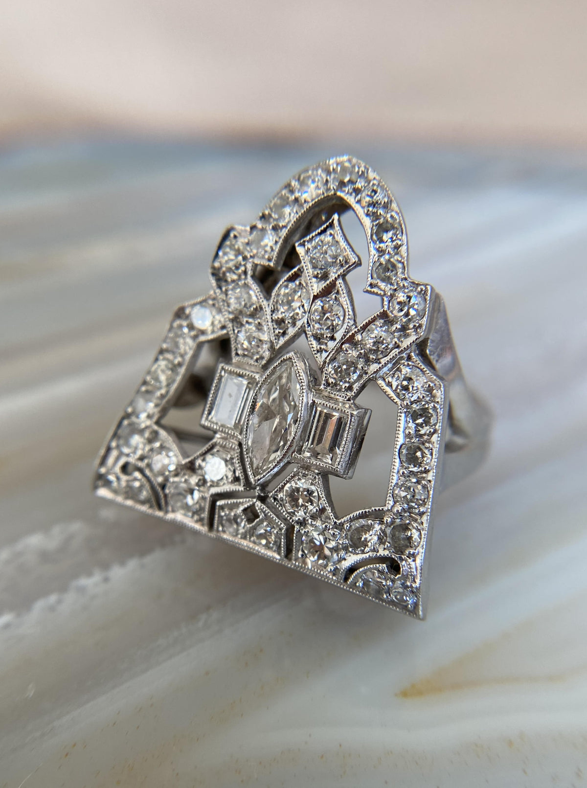 Vintage 1920's Statement Cocktail Ring